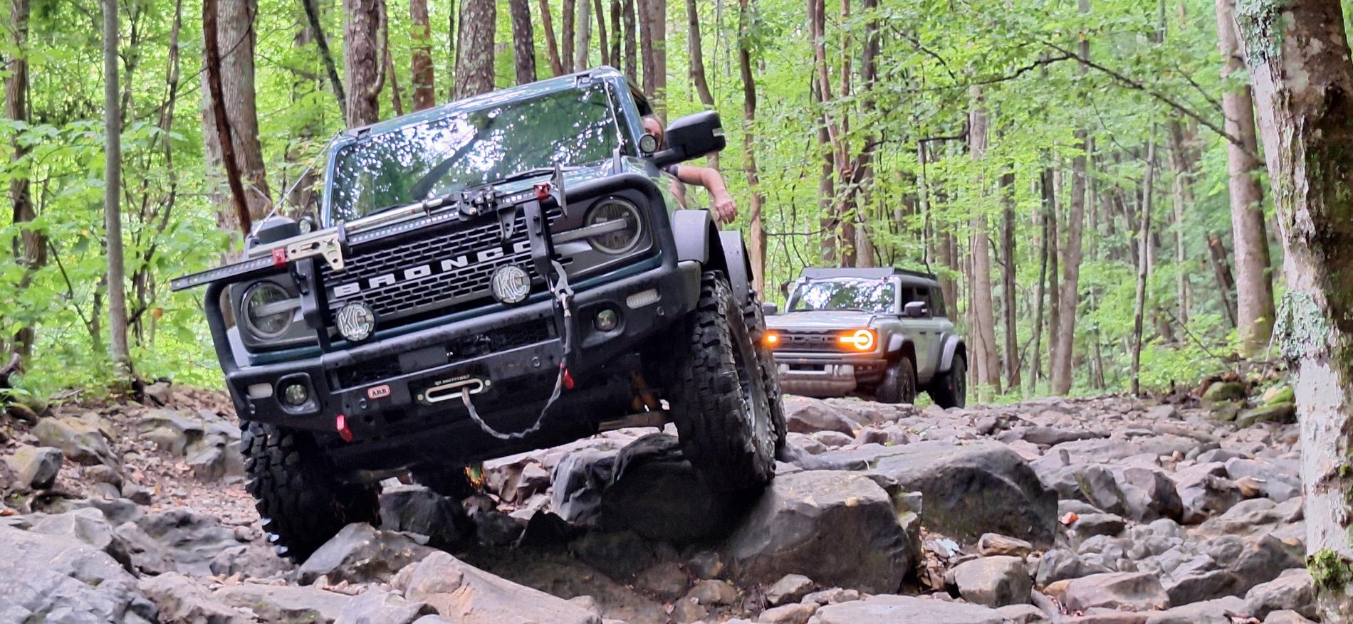 Ford Bronco Windrock Trail 11, 13, S8 (outside the park on TWRA land), 30, and 2. 20240817_100705