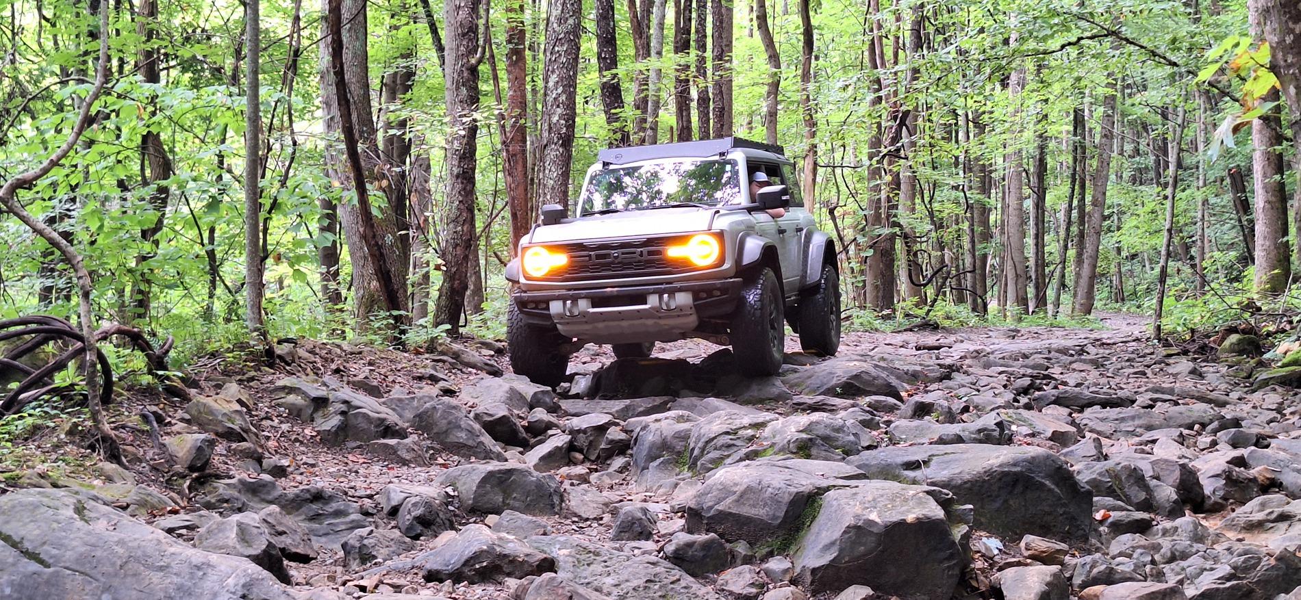 Ford Bronco Windrock Trail 11, 13, S8 (outside the park on TWRA land), 30, and 2. 20240817_100803
