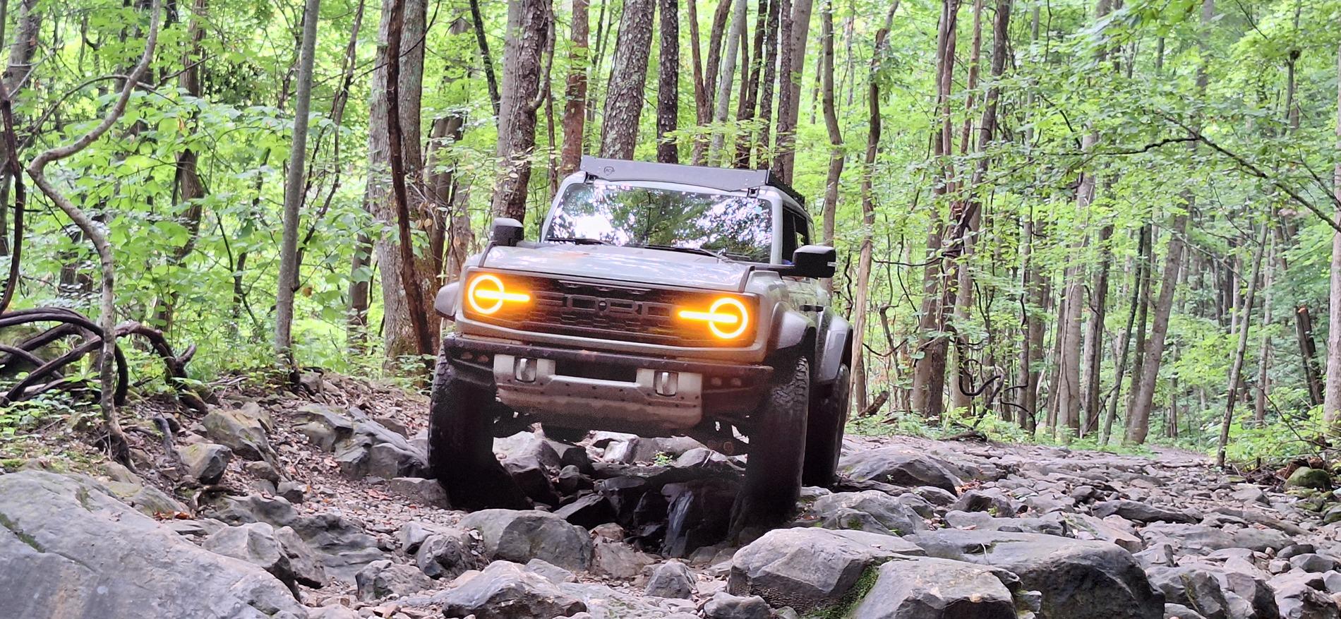 Ford Bronco Windrock Trail 11, 13, S8 (outside the park on TWRA land), 30, and 2. 20240817_100815