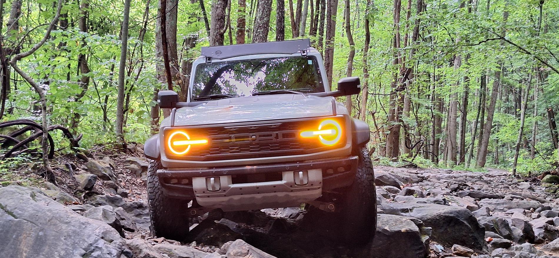 Ford Bronco Windrock Trail 11, 13, S8 (outside the park on TWRA land), 30, and 2. 20240817_100828