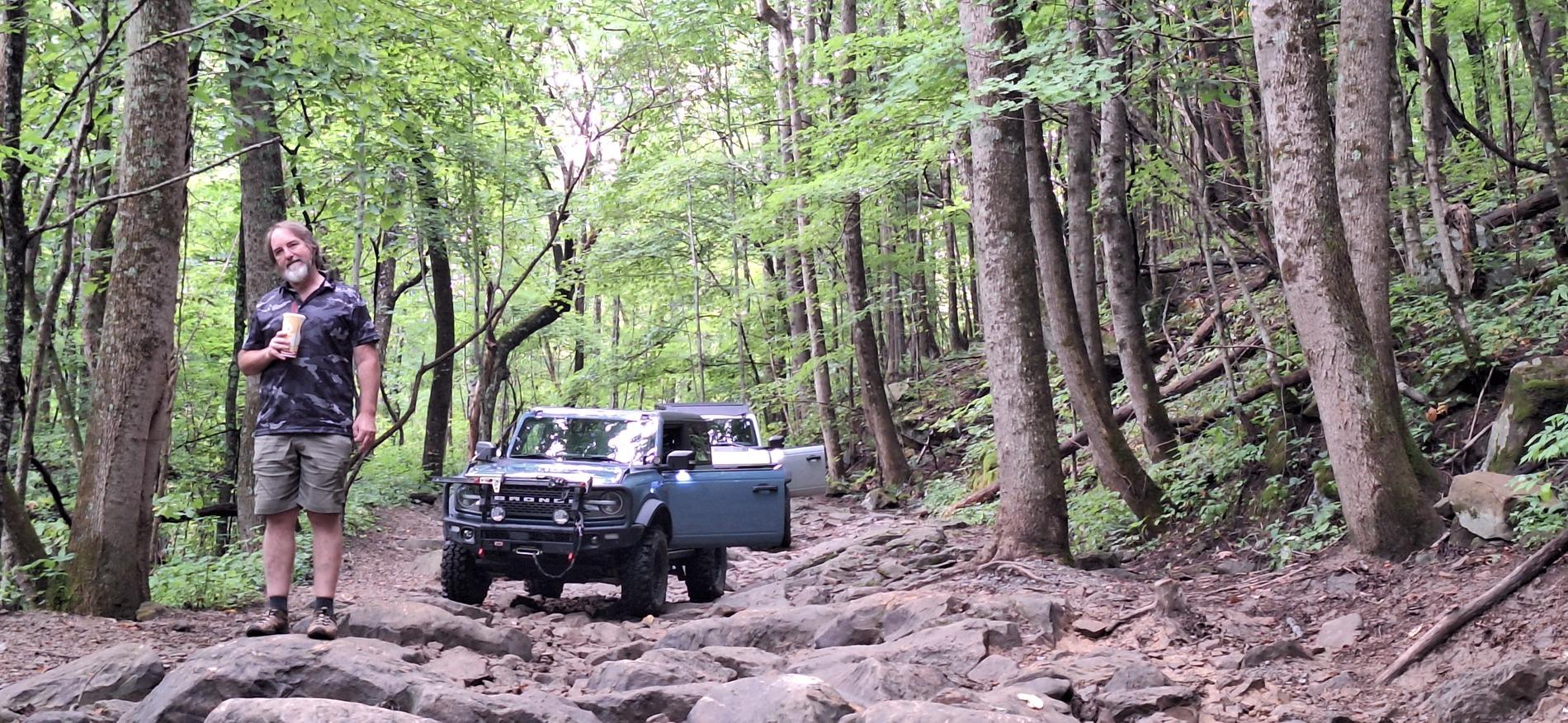 Ford Bronco Windrock Trail 11, 13, S8 (outside the park on TWRA land), 30, and 2. 20240817_101855