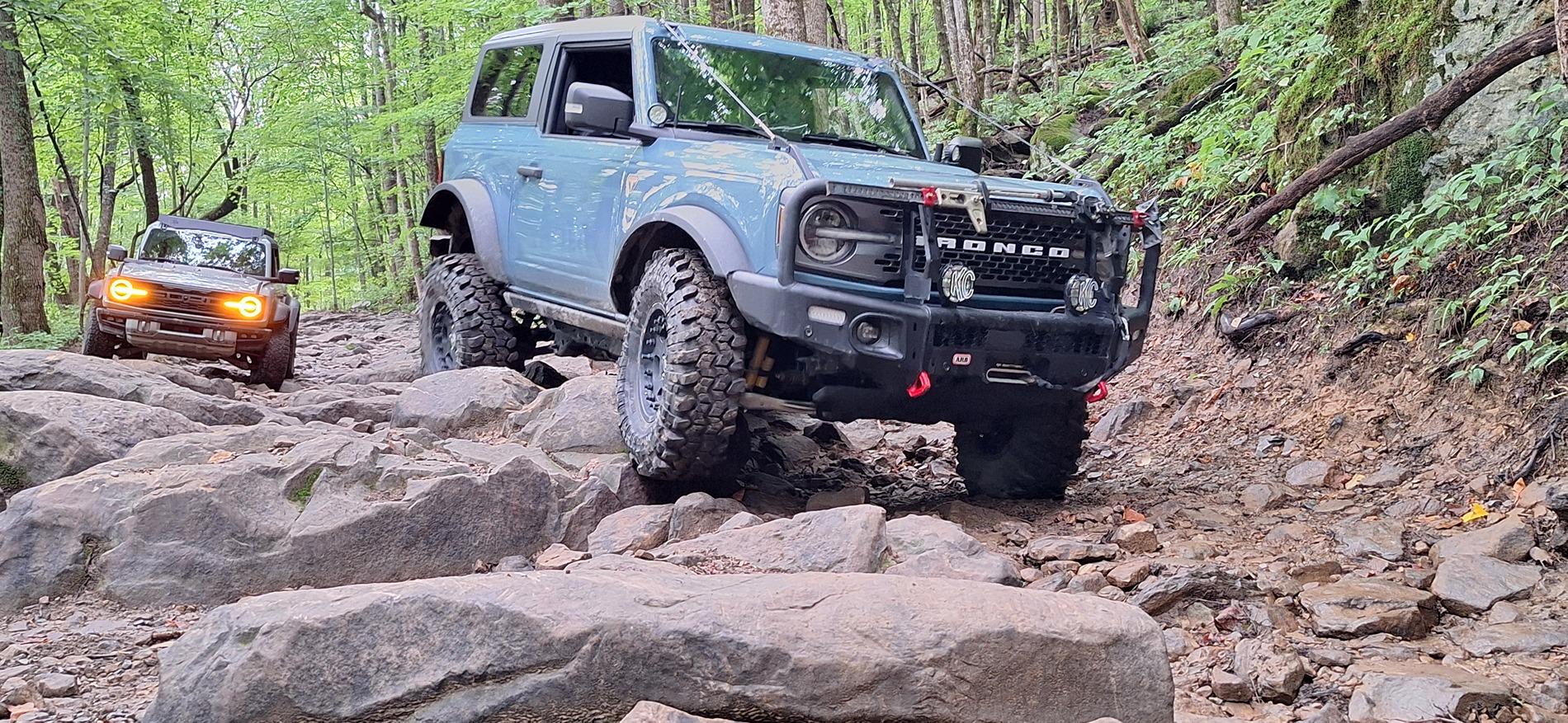 Ford Bronco Windrock Trail 11, 13, S8 (outside the park on TWRA land), 30, and 2. 20240817_102134