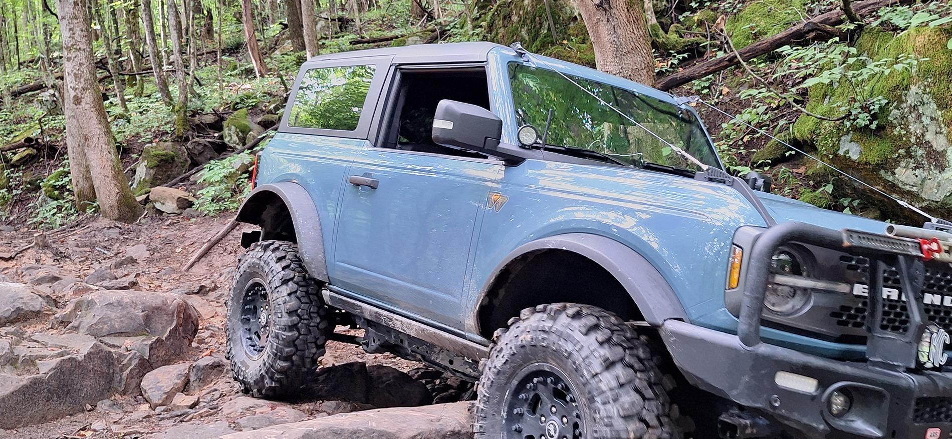 Ford Bronco Windrock Trail 11, 13, S8 (outside the park on TWRA land), 30, and 2. 20240817_102206