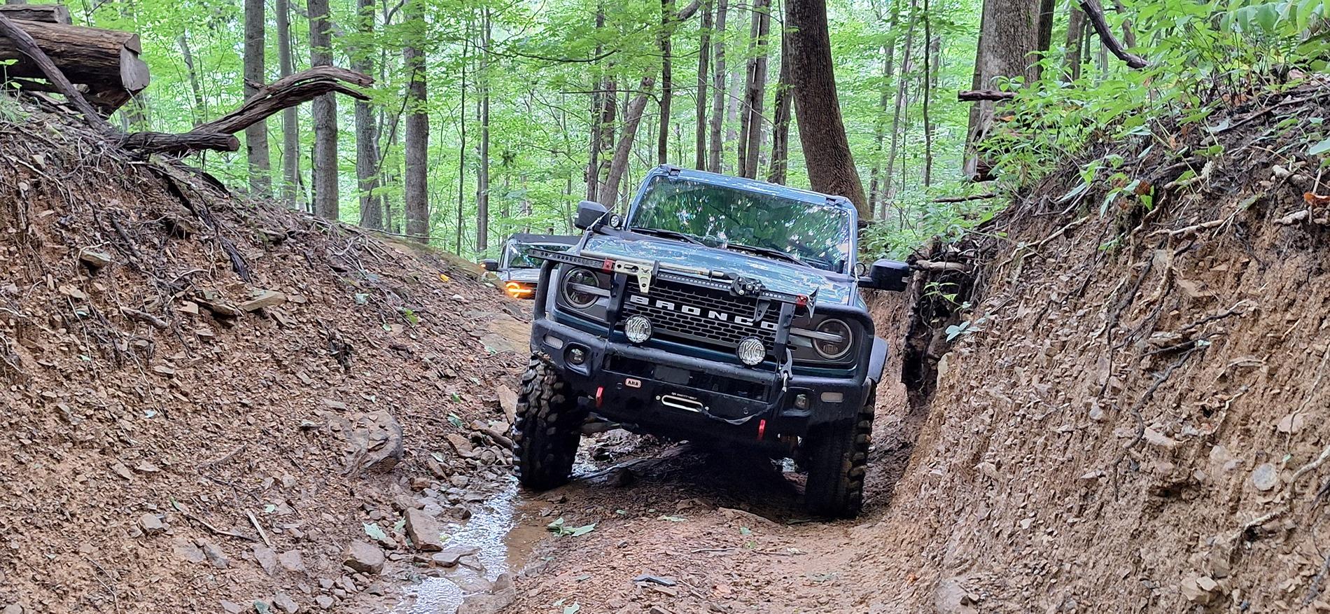 Ford Bronco Windrock Trail 11, 13, S8 (outside the park on TWRA land), 30, and 2. 20240817_114512