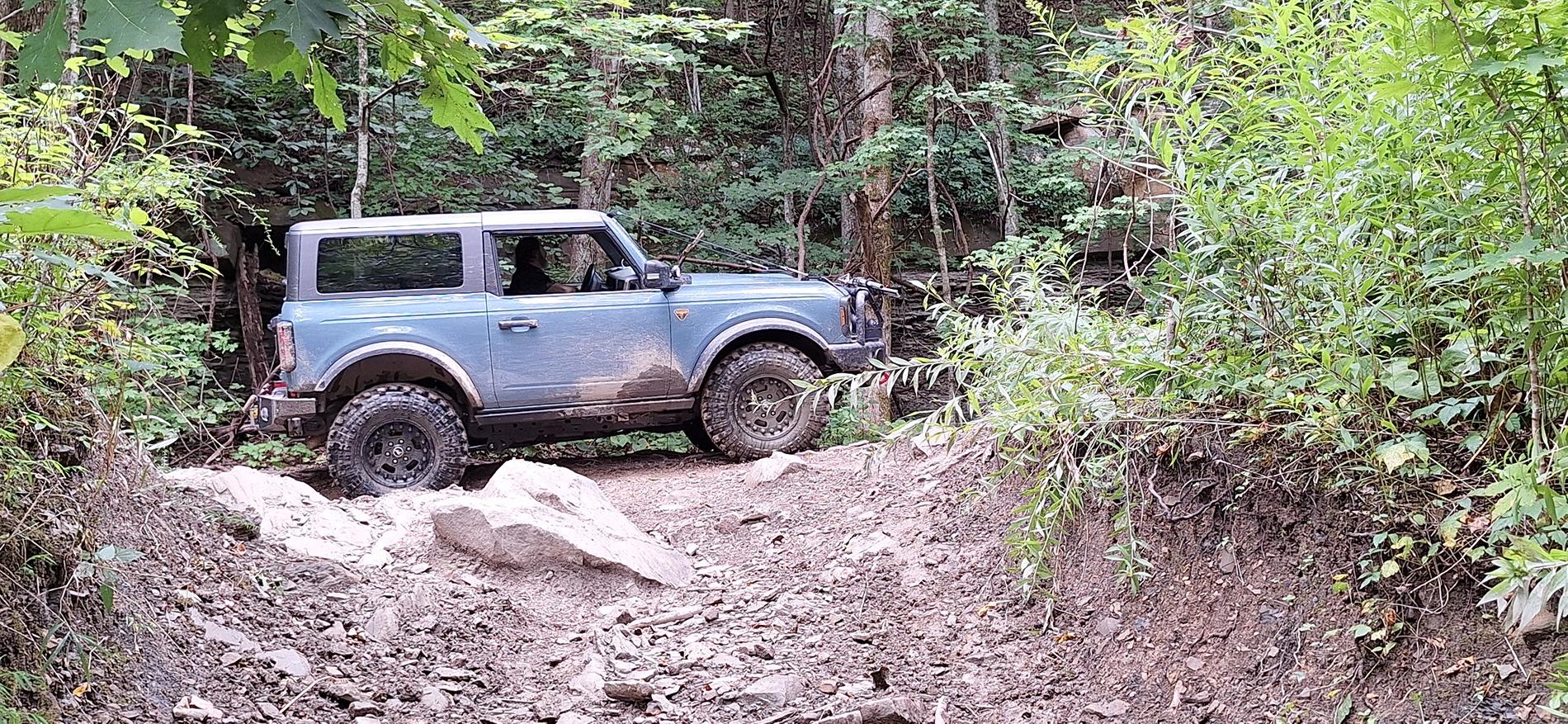 Ford Bronco Windrock Trail 11, 13, S8 (outside the park on TWRA land), 30, and 2. 20240817_124124