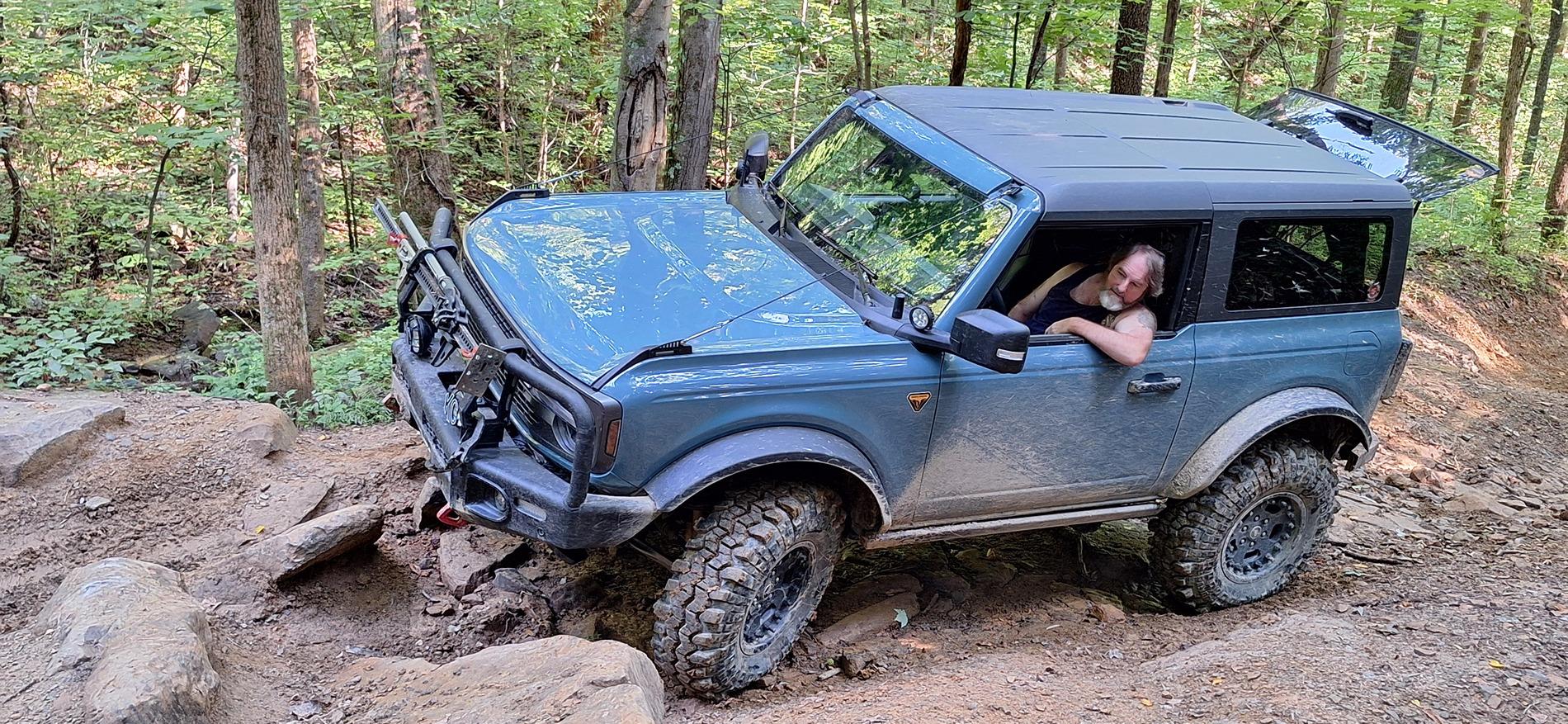 Ford Bronco Windrock Trail 11, 13, S8 (outside the park on TWRA land), 30, and 2. 20240817_170038