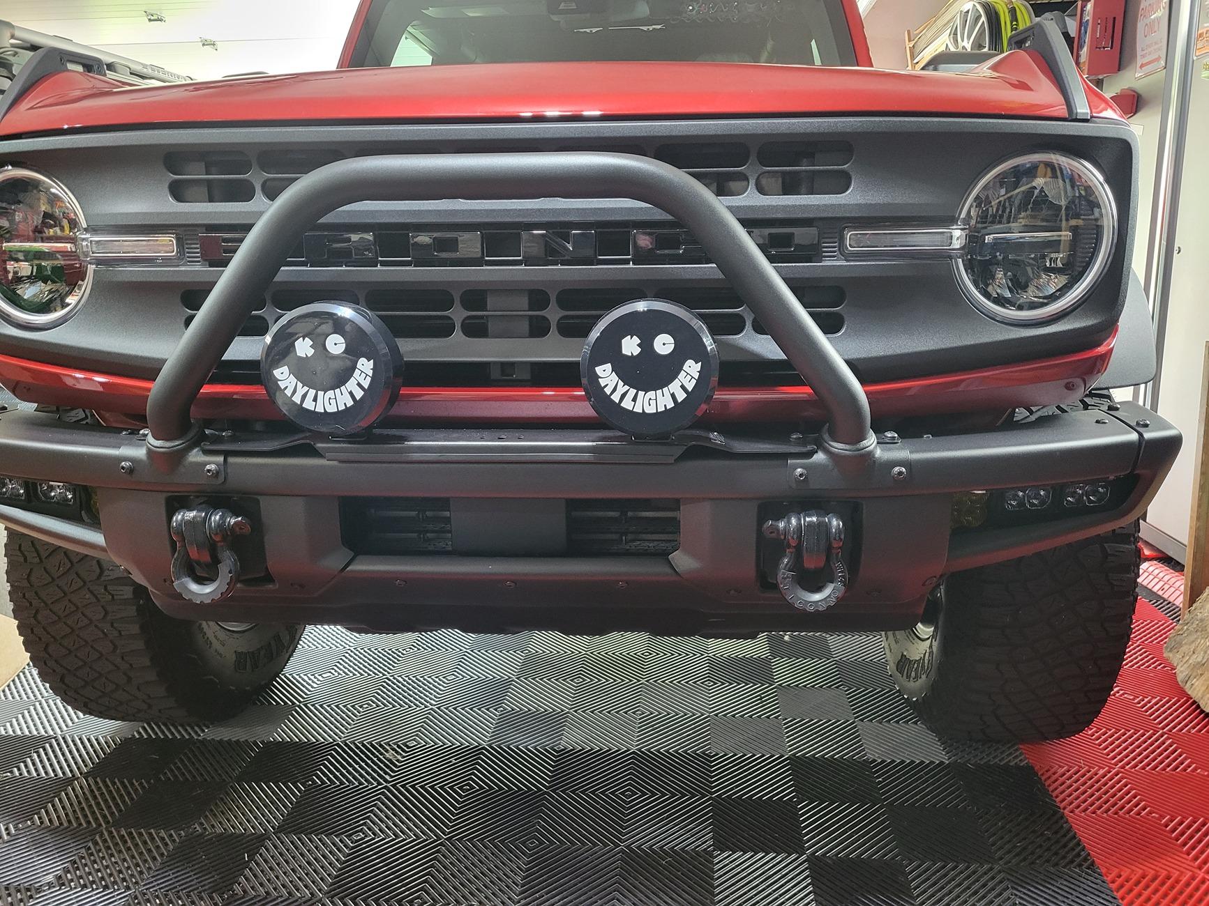 Ford Bronco Anyone running 2 lights on the front bumper? 20240818_115902