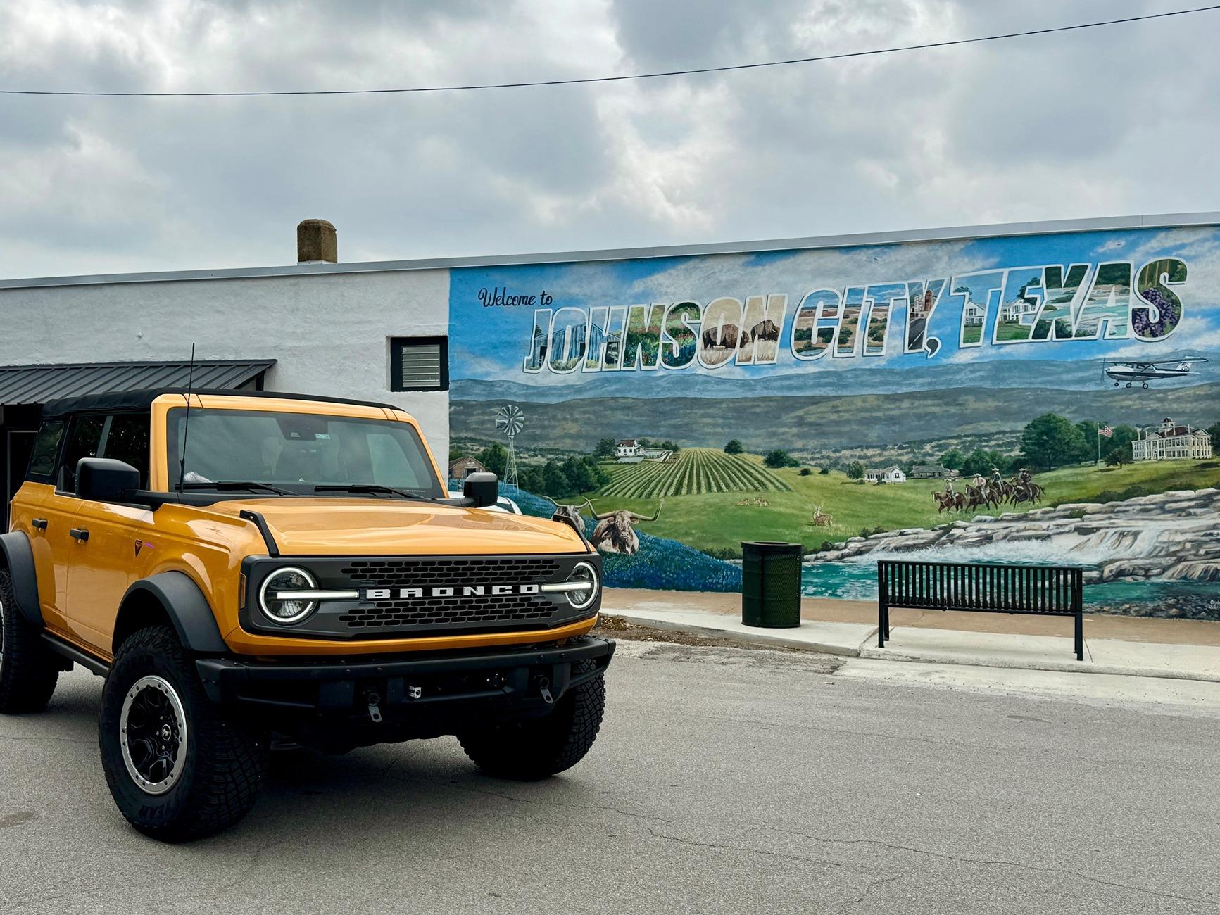 Ford Bronco Mural Monday! Johnson city murial