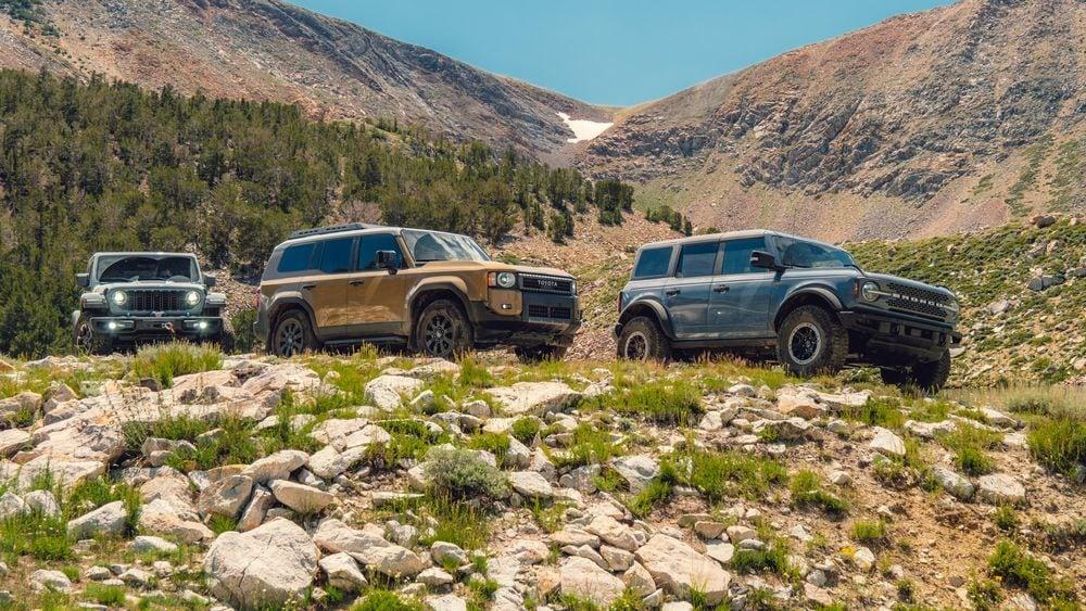 Ford Bronco Weekend Warriors Comparison Test: 2024 Bronco Sasquatch tops Land Cruiser & Wrangler Rubicon 👍 -- by Motortrend 011-offroad-suv-comparo-landcruiser-wrangler-bronco