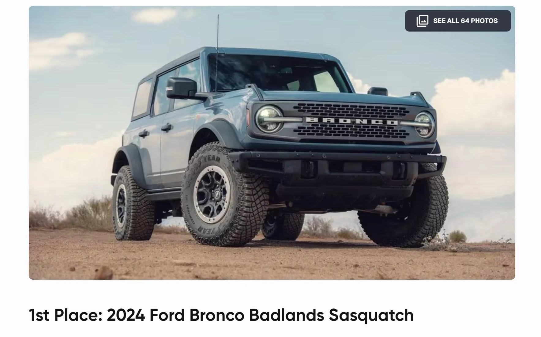 Ford Bronco Weekend Warriors Comparison Test: 2024 Bronco Sasquatch tops Land Cruiser & Wrangler Rubicon 👍 -- by Motortrend hoikPJX