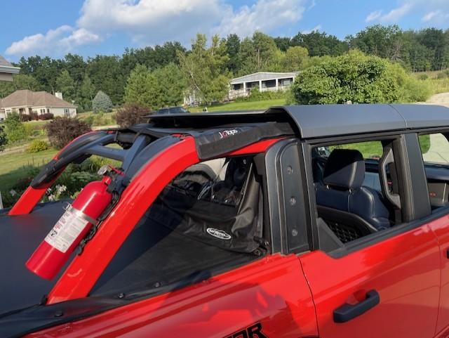 Ford Bronco hard top canvas rear window ( wish besttop sold these for bronco ) rear window right