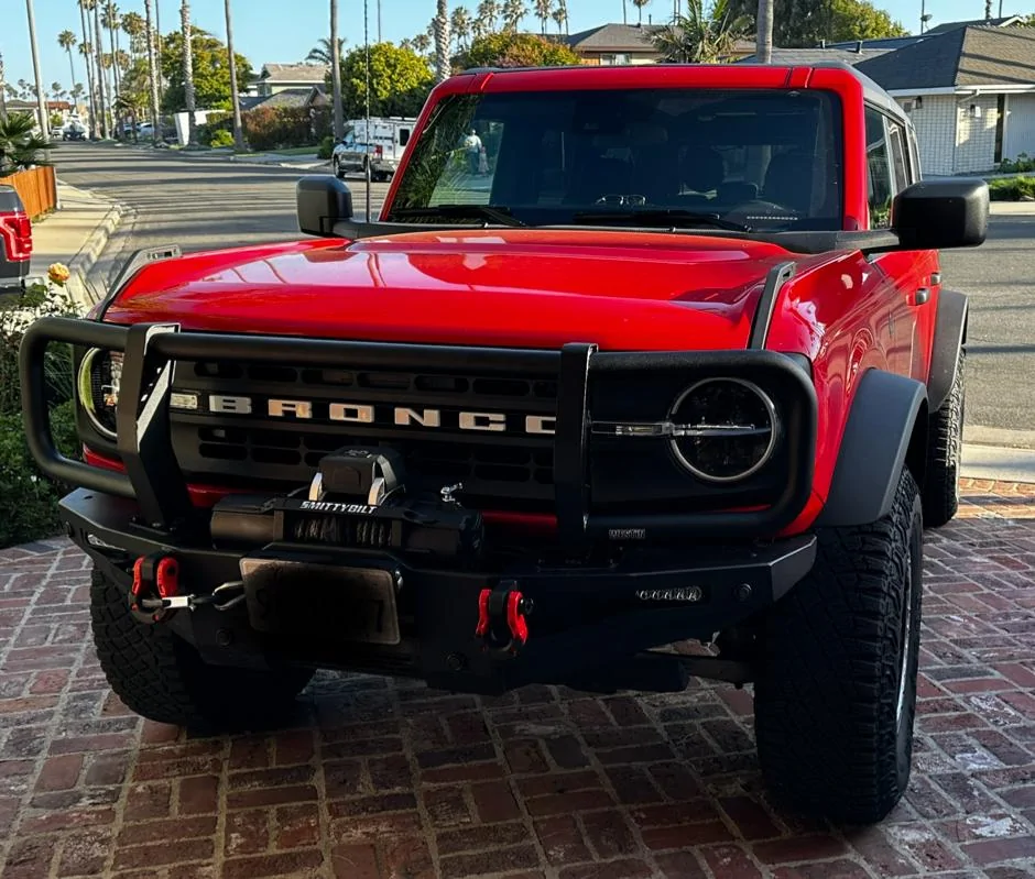 Ford Bronco Westin XTS Front Winch Bumper installed IMG_2720