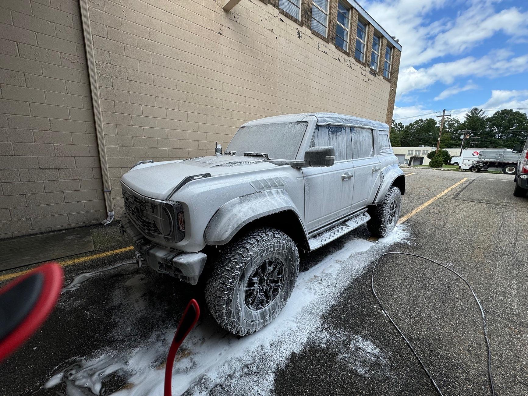 Ford Bronco What Did You Do To Your Bronco Raptor Today? 🔧 🧰 🪛 wash 2