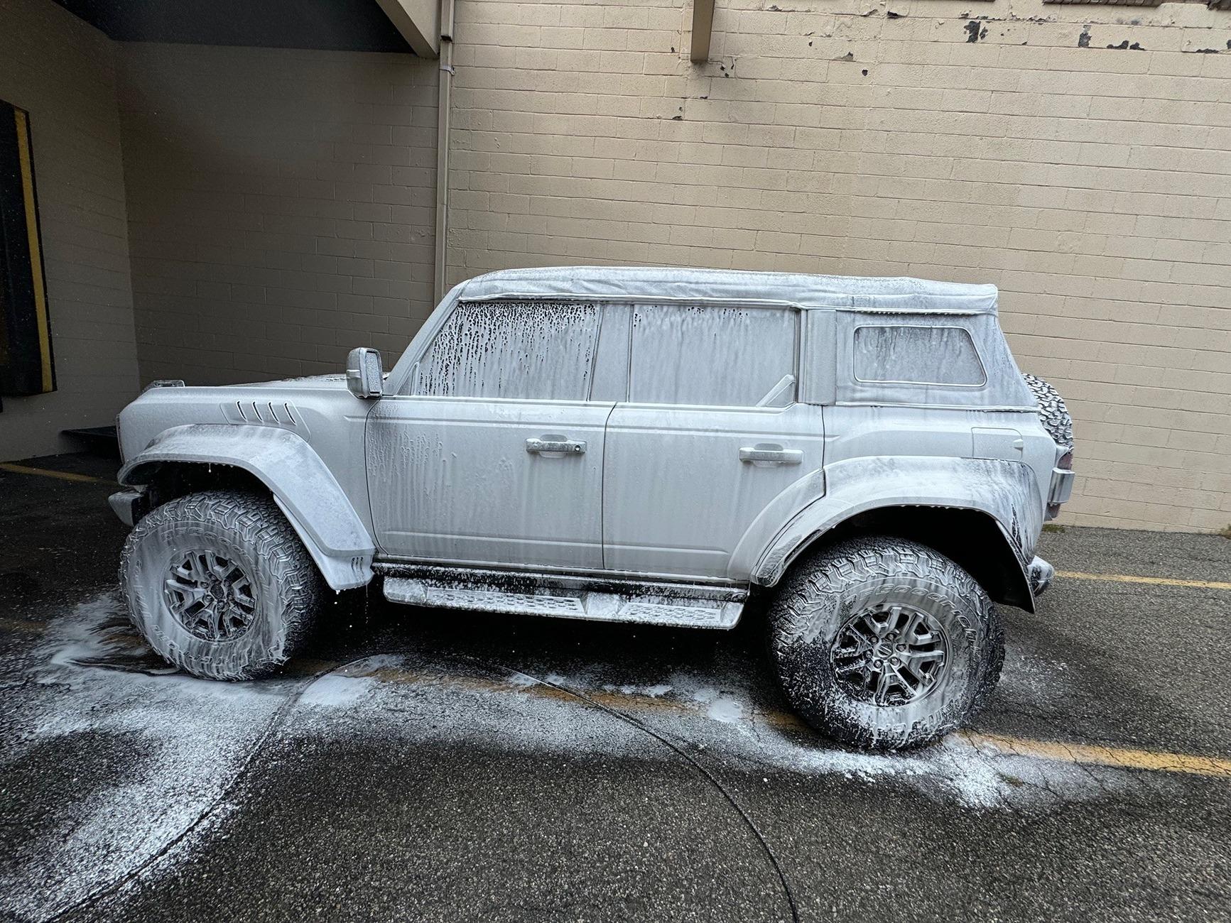 Ford Bronco What Did You Do To Your Bronco Raptor Today? 🔧 🧰 🪛 wash 1