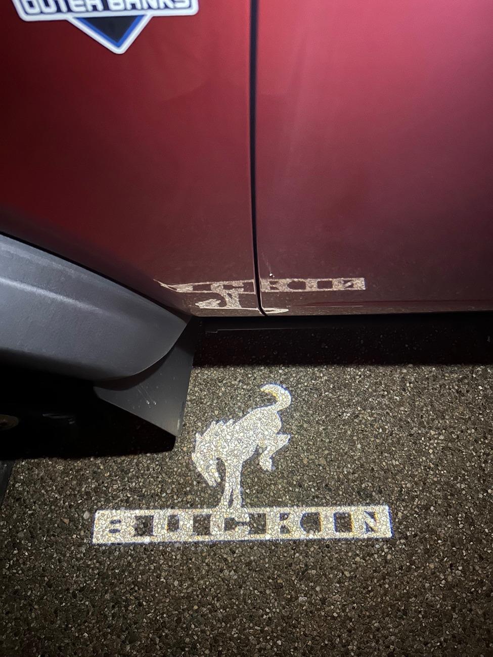 Ford Bronco Puddle Lights with Logos lights
