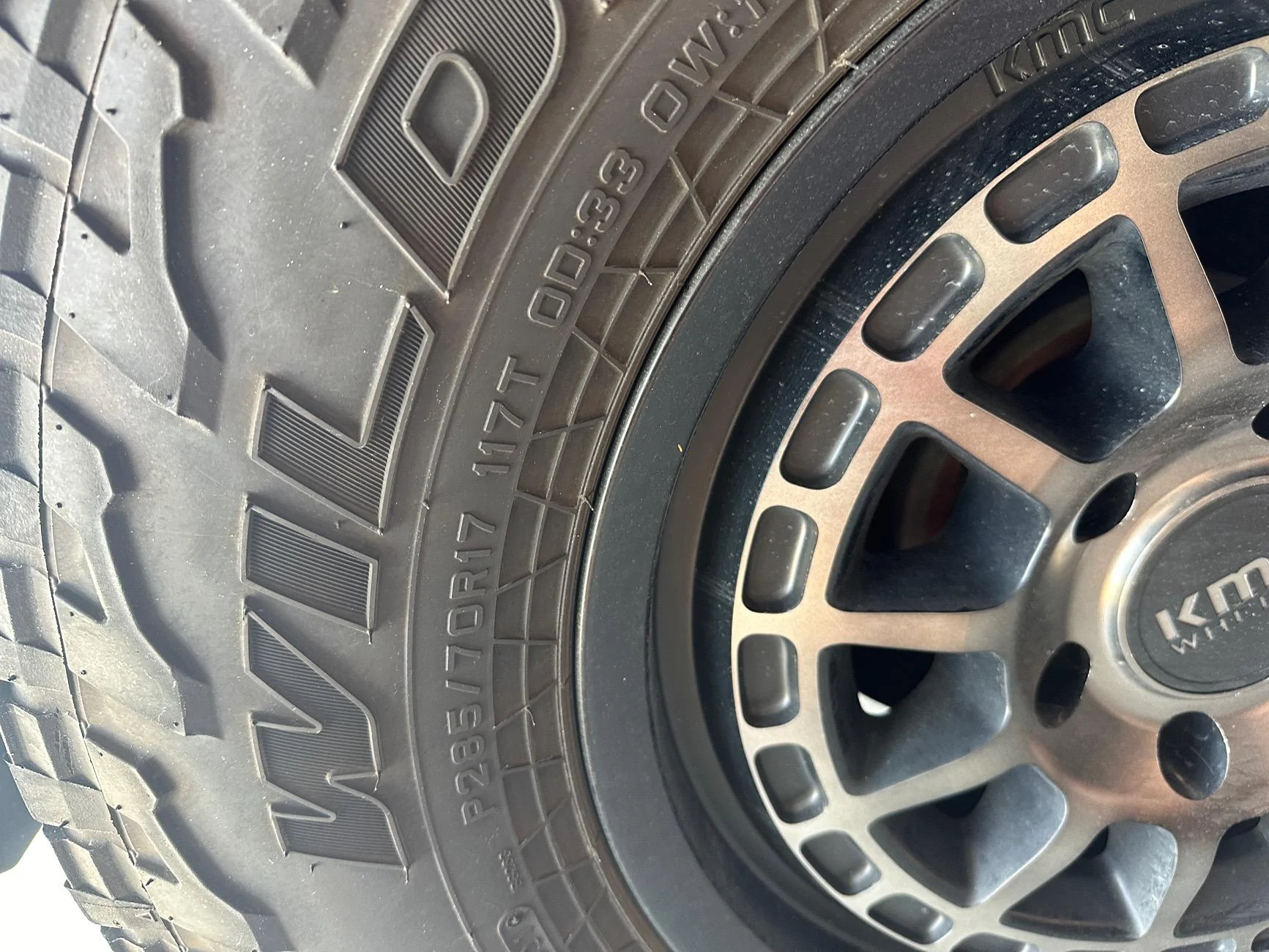 Ford Bronco Mismatched tire rating IMG_2667