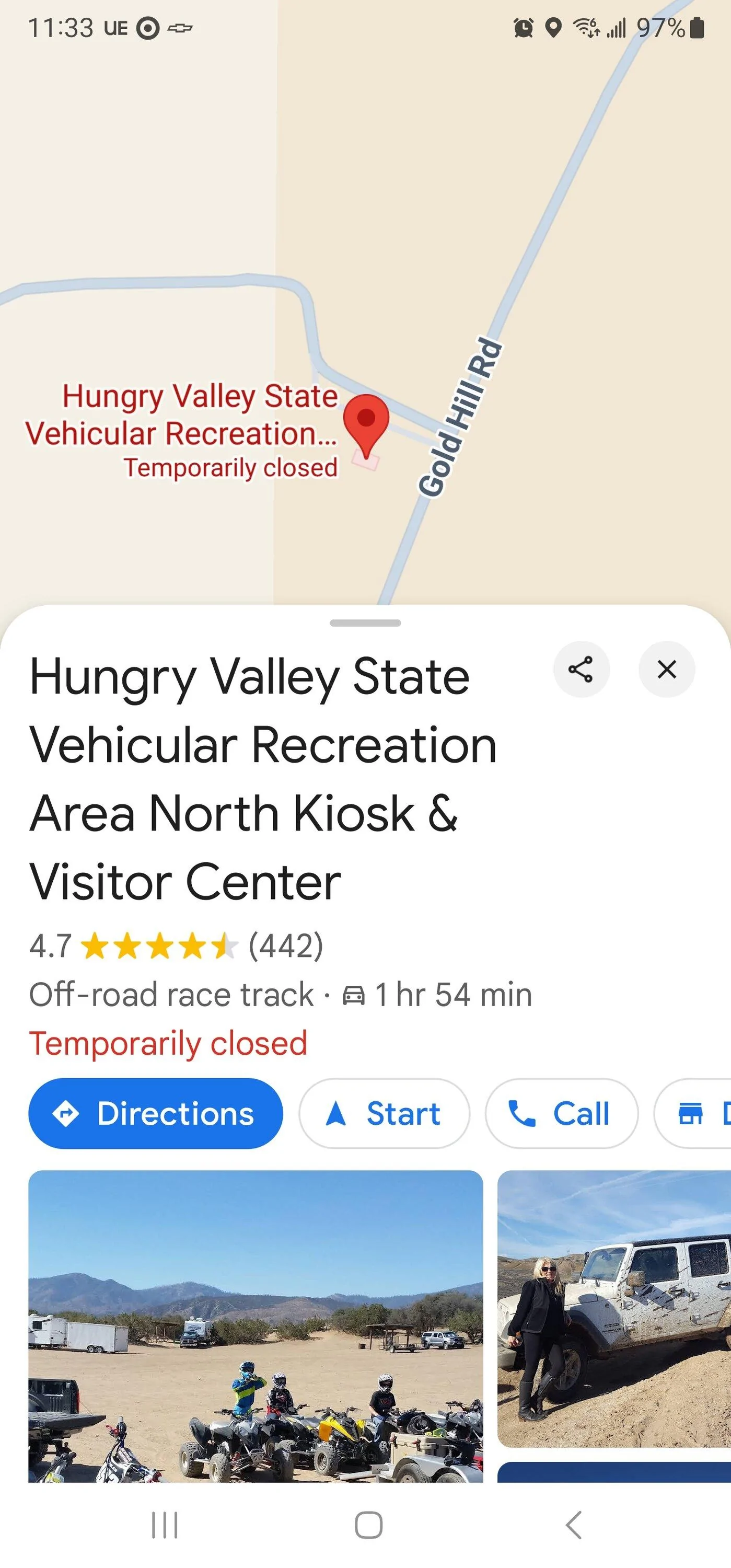 Ford Bronco Gorman Hungry Valley - open or closed? Screenshot_20240824_113316_Maps