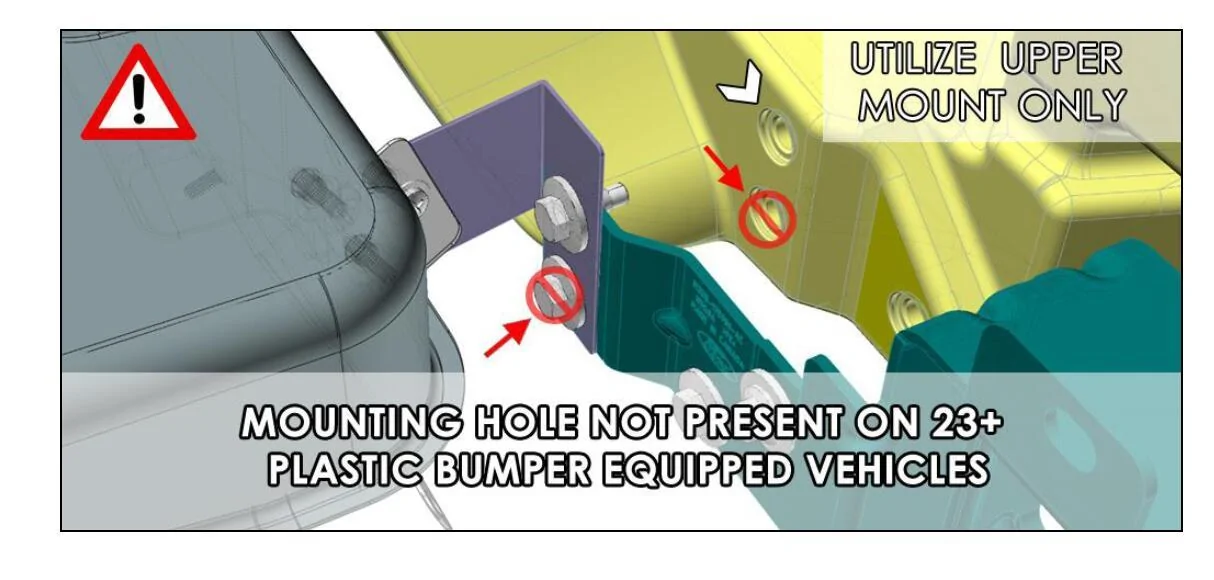 Ford Bronco Rear Mud Flaps mounting question - Need some advice Plastic Bumper Mounting location