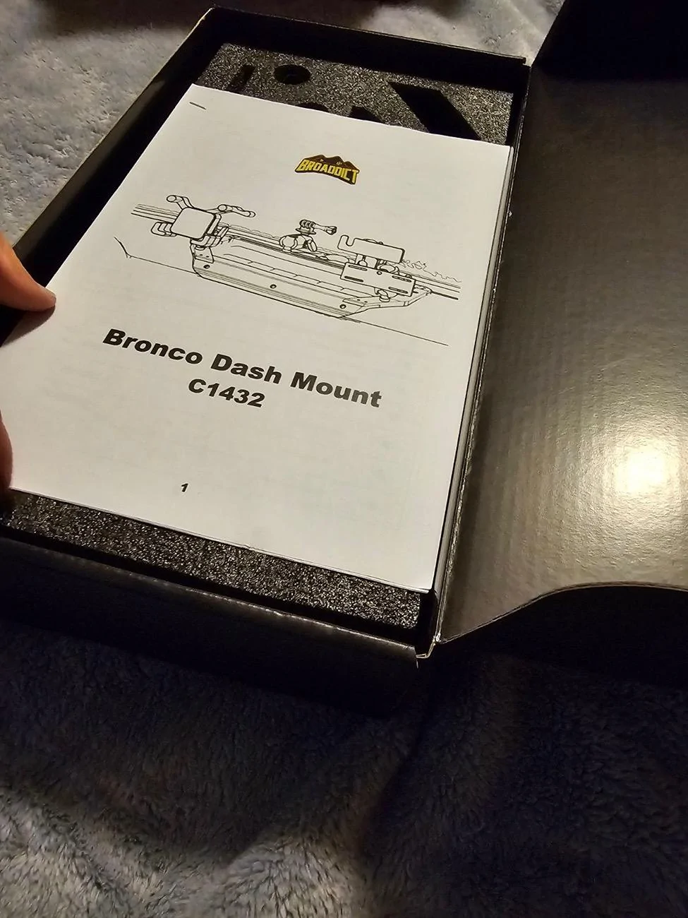 Ford Bronco BA Offroad accessory dash-mount system installed image000000