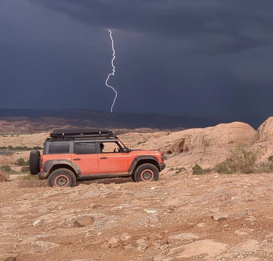 Ford Bronco End of Summer Road Trip - Bronco Raptor Under a Full Rainbow Screenshot_20240825-184242
