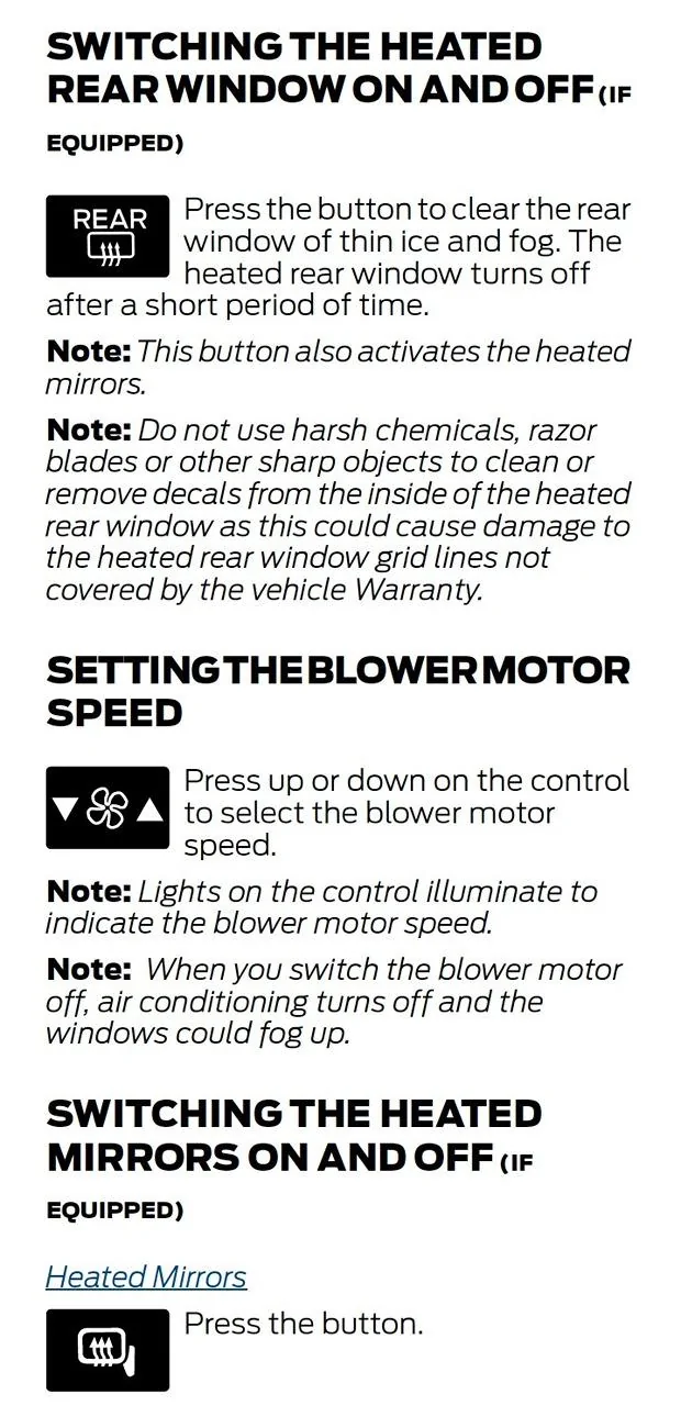 Ford Bronco Manual Wrong? Heated Mirrors Screenshot 2024-08-26 at 5.24.18 PM