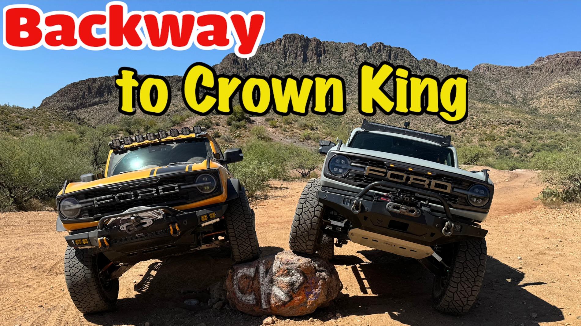 Ford Bronco Flexing our new Rock Krawler 4 link kit on Backway to Crown King IMG_0189