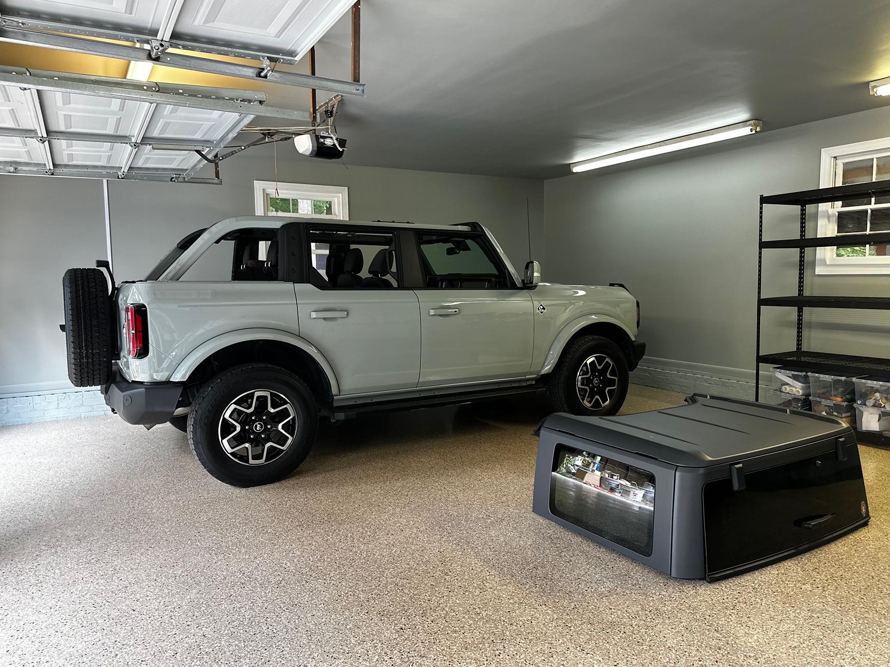 Ford Bronco Bronco Cactus Grey + Sherwin Williams garage wall paint match 3194569D-CAC1-4B1C-AD29-A6508541D887