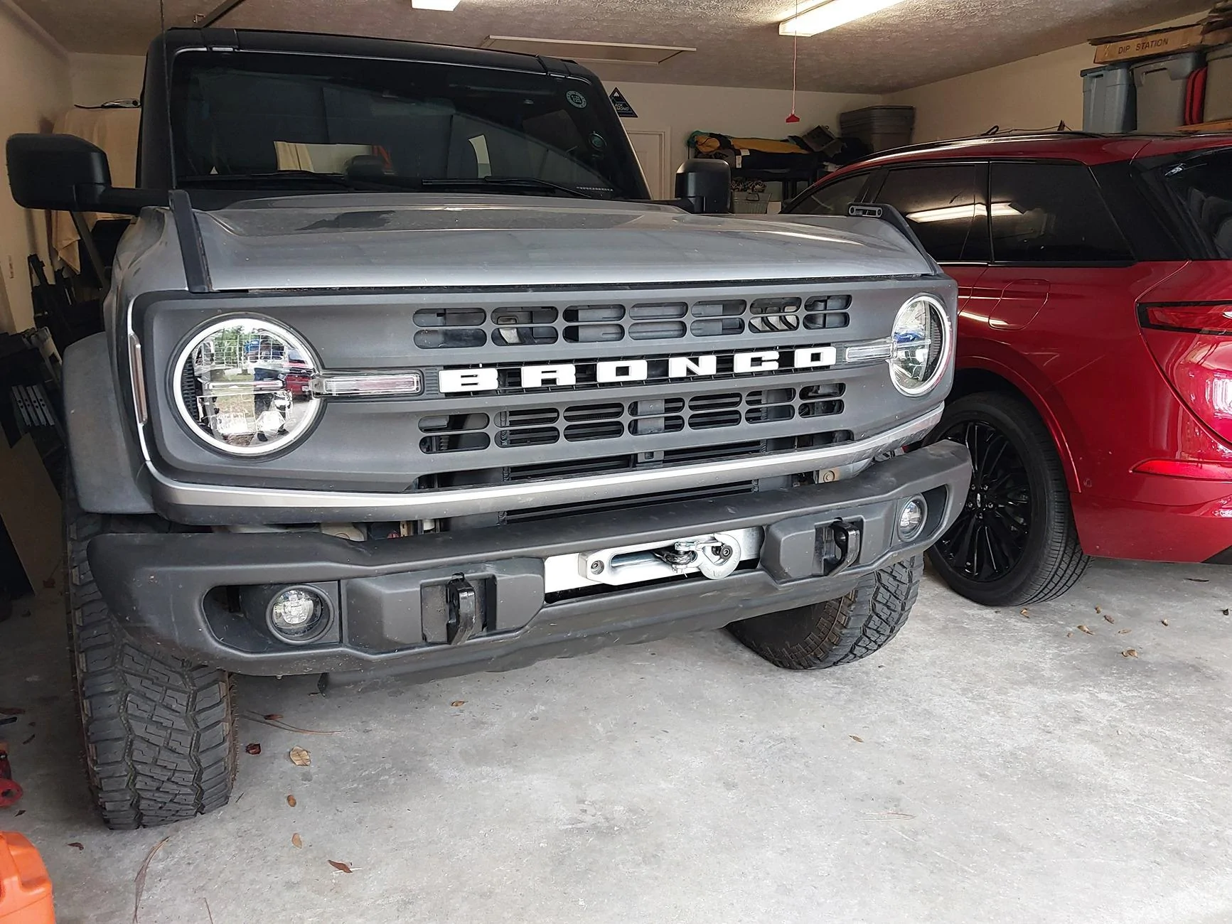 Ford Bronco Warn VR EVO 10S Winch Installed 20240824_144154