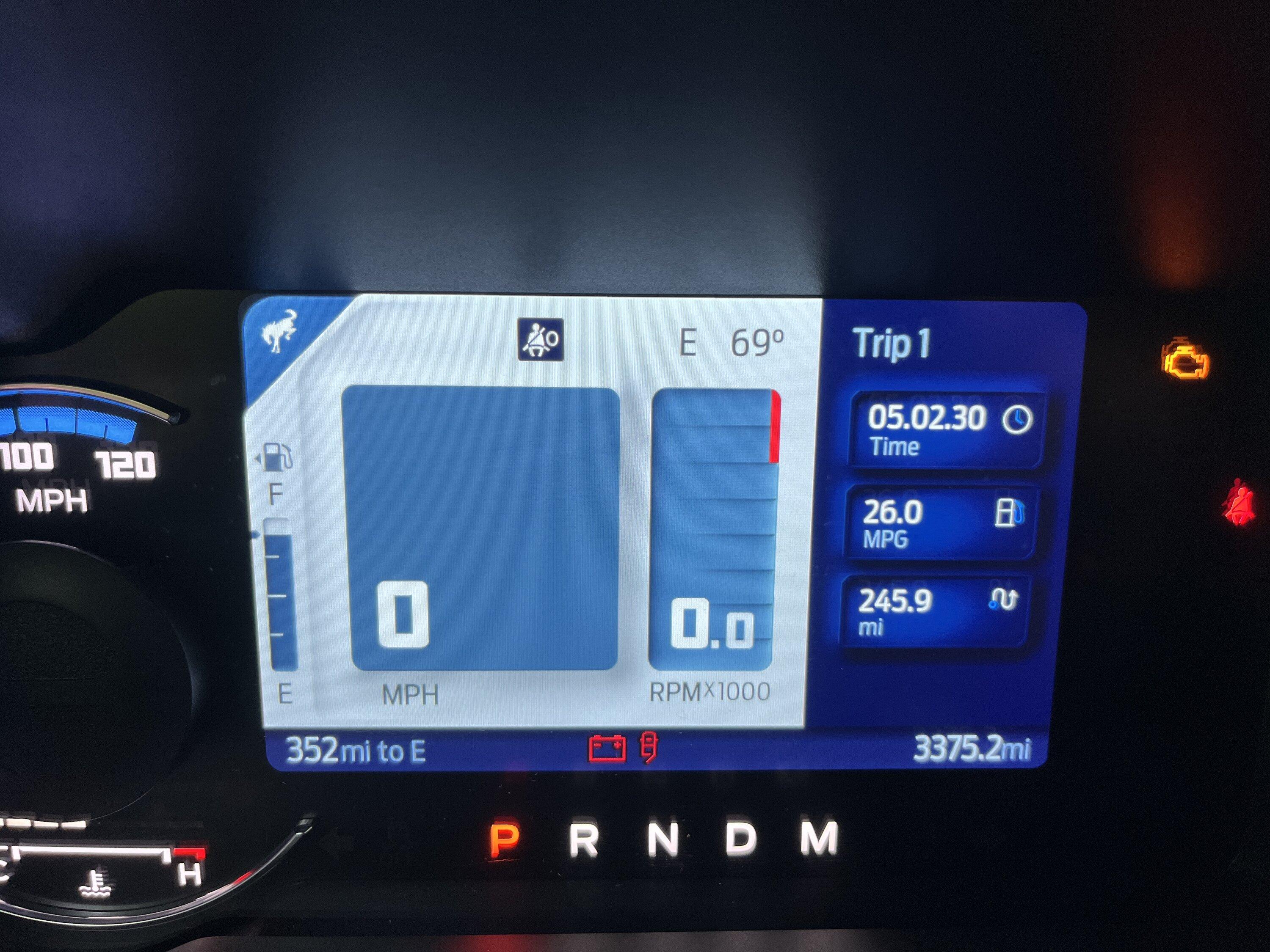 Ford Bronco Big Bend Mileage with 2.3 L 20240822_215309925_iOS
