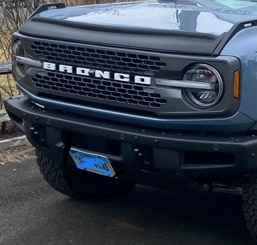 Ford Bronco Front tag bracket IMG_9121