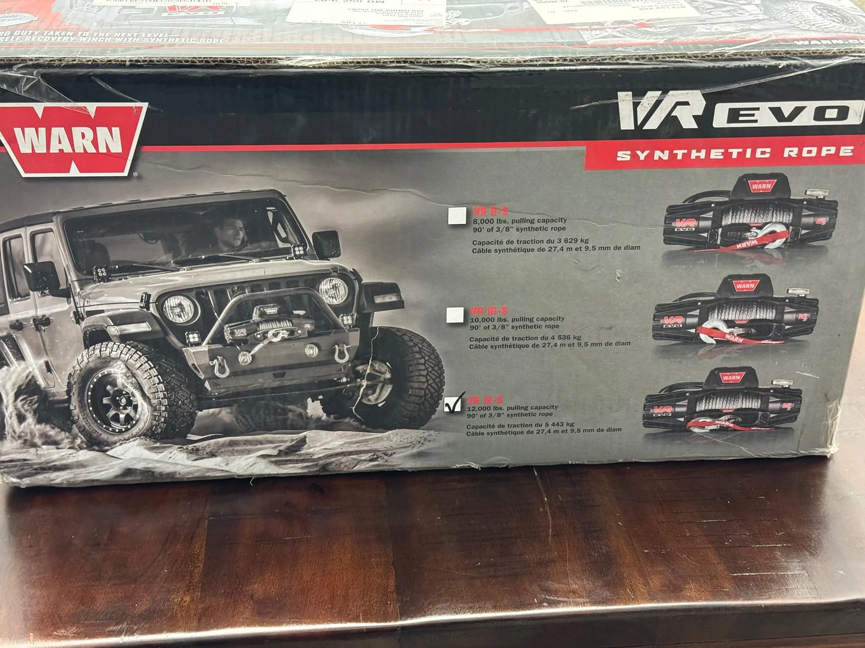 Ford Bronco Warn VR EVO 10S Winch Installed IMG_1197