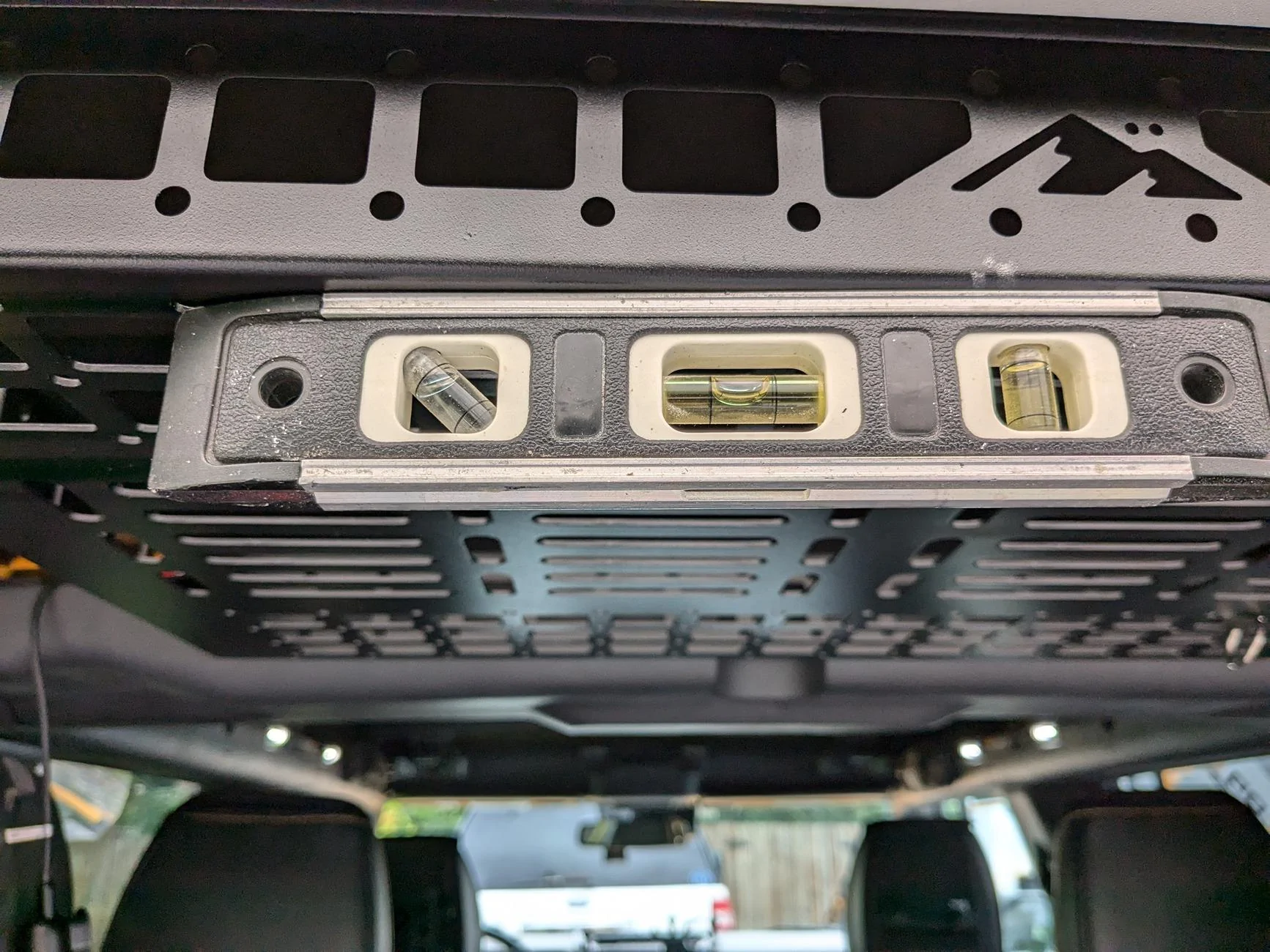 Ford Bronco '21 roll bar rivet nuts retrofitted (mounting holes / locations drilled in rollbar) PXL_20240901_153248400