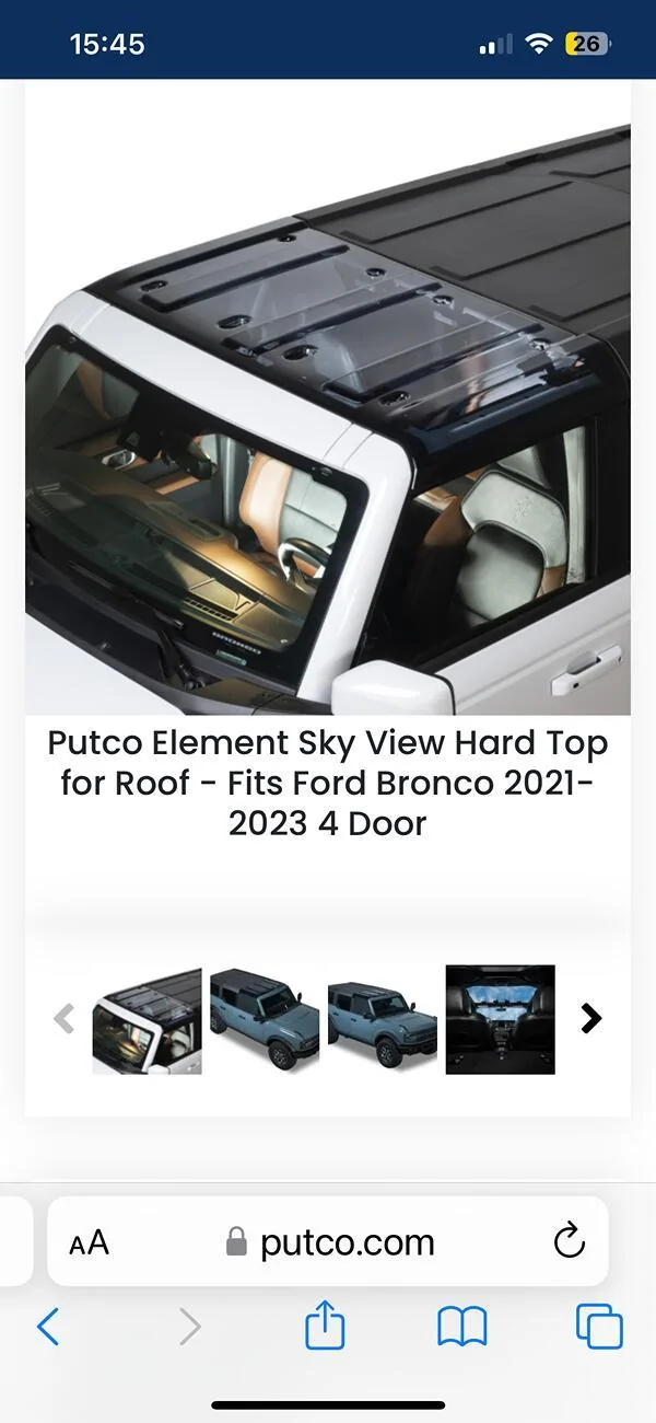 Ford Bronco Does anyone have a Putco Element sky view on their rig IMG_2114