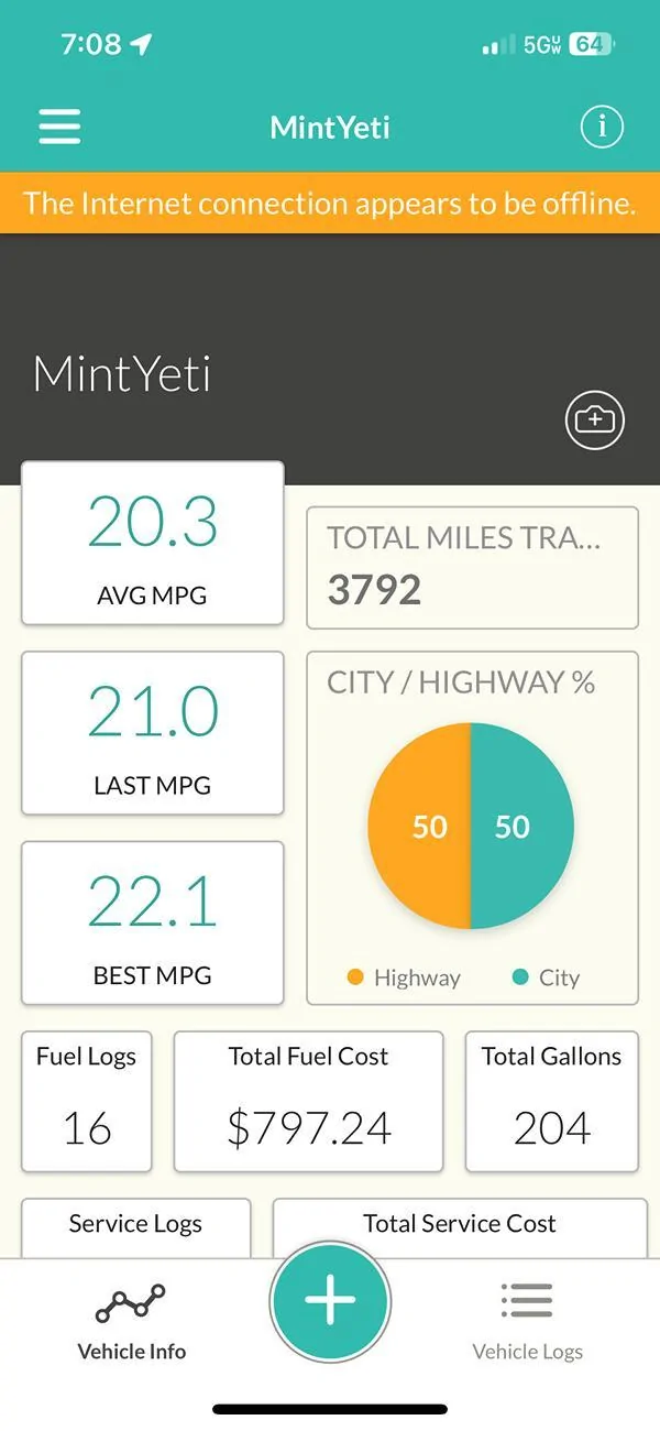 Ford Bronco Big Bend Mileage with 2.3 L IMG_1489