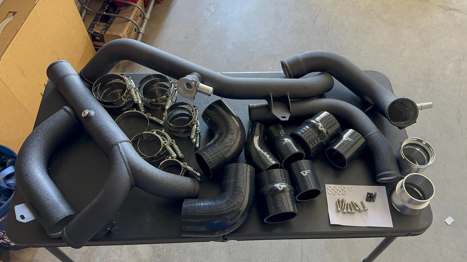 Ford Bronco Added the CV Fabrication Intercooler and Hot and Cold side piping kit! IMG_3455