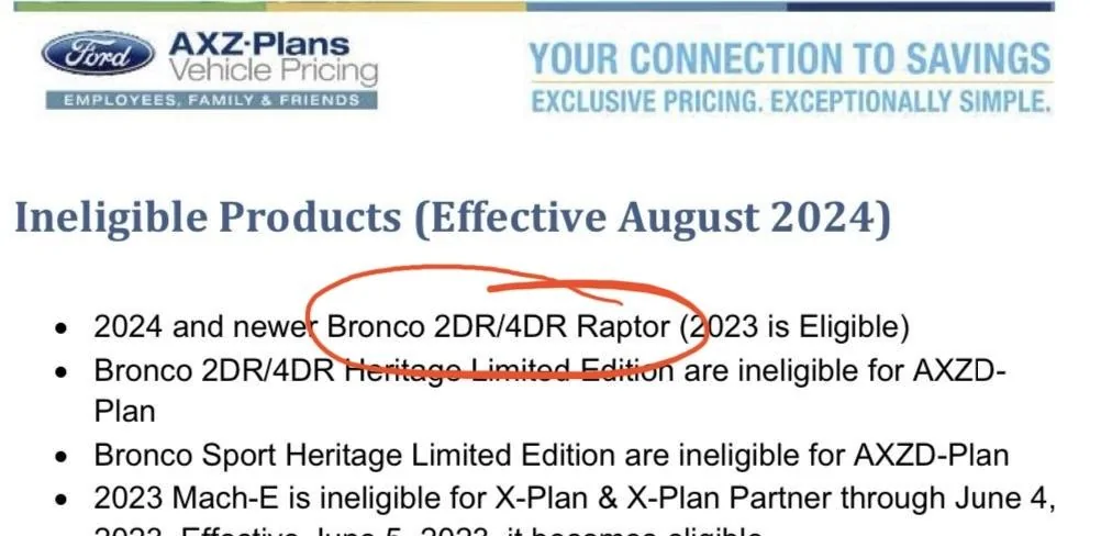 Ford Bronco Ford Plan Pricing on 2023 Raptors??? IMG_2038