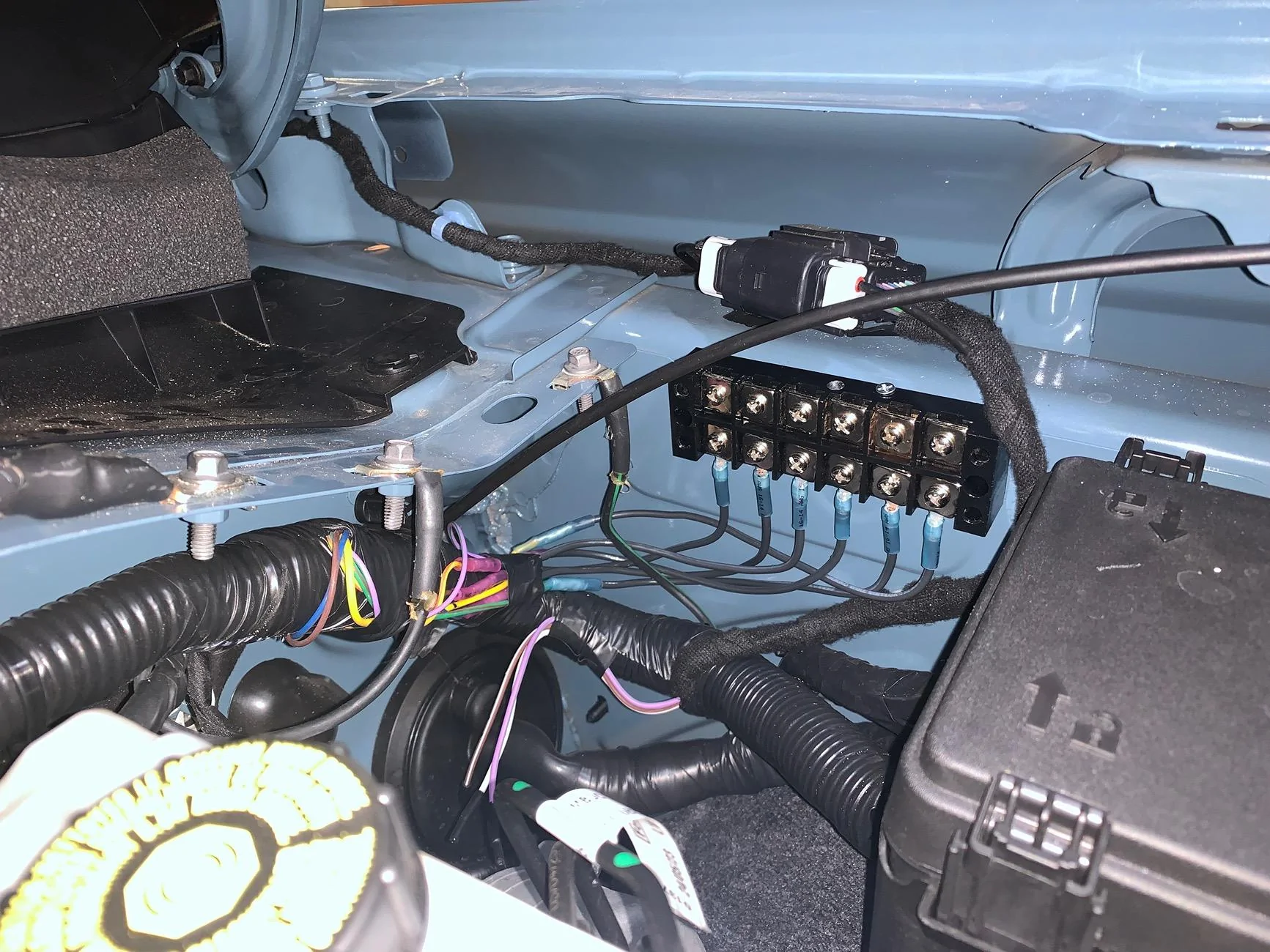 Ford Bronco Clean electrical wiring IMG_8439