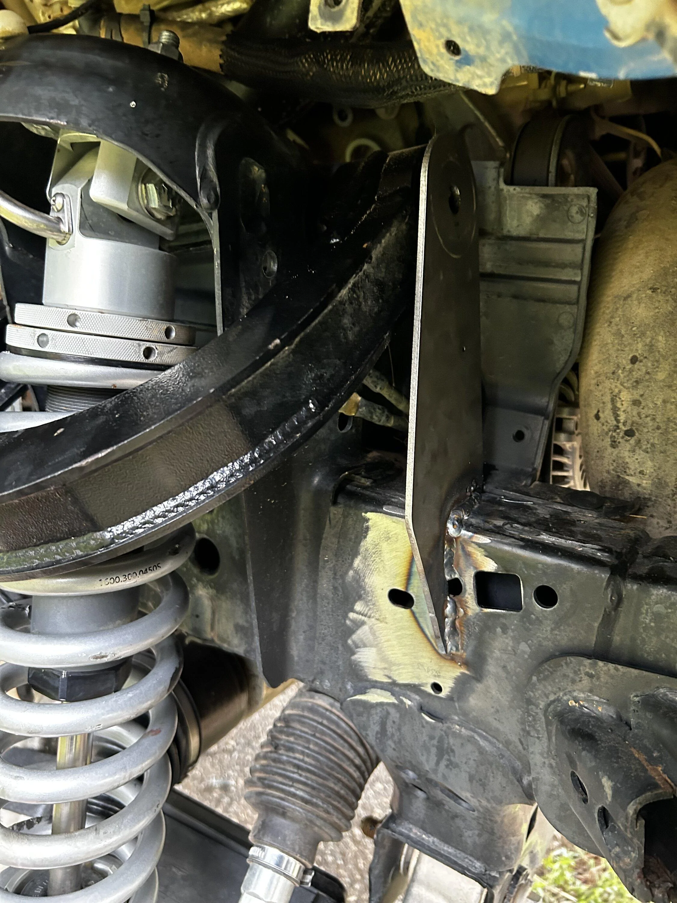 Ford Bronco Solomotorsports UCA double shear mounts installed IMG_6894