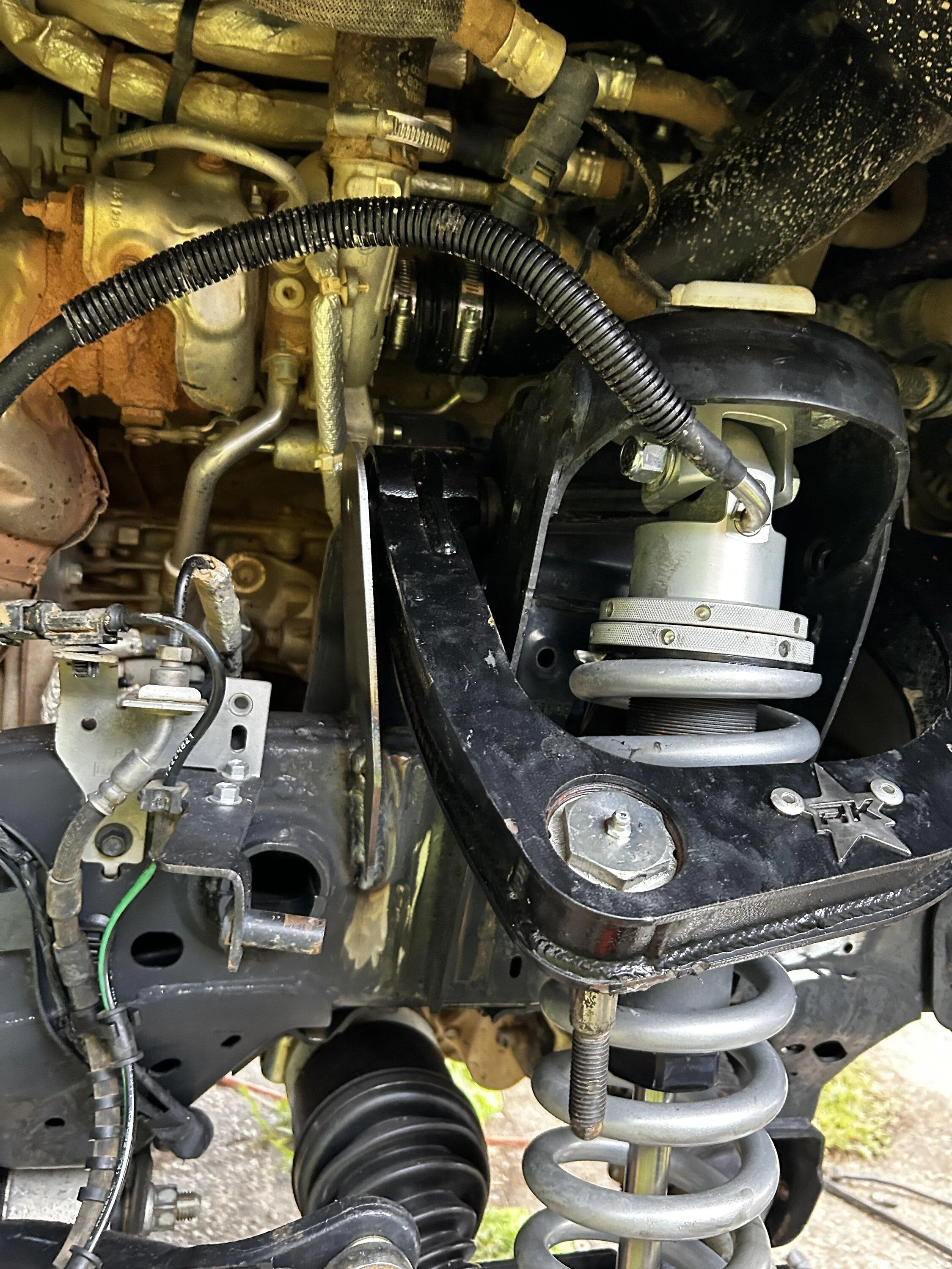 Ford Bronco Solomotorsports UCA double shear mounts installed IMG_6895