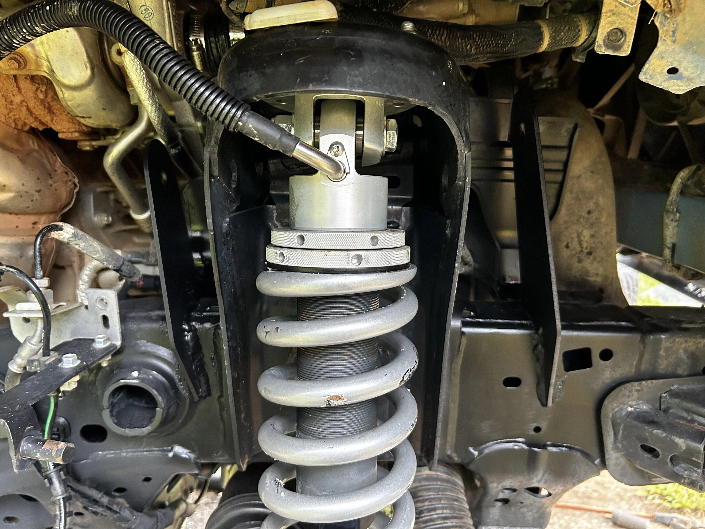 Ford Bronco Solomotorsports UCA double shear mounts installed IMG_6896