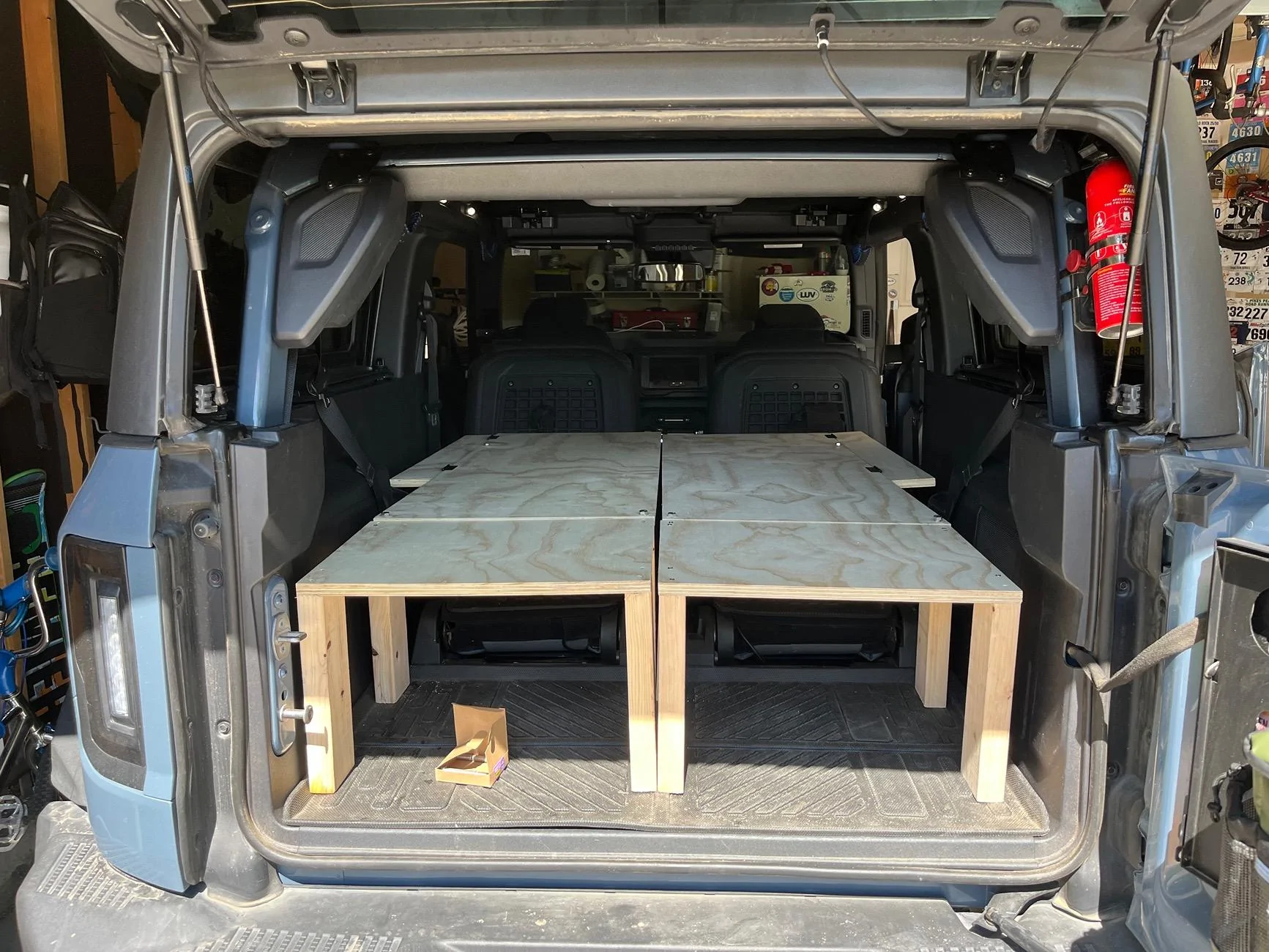 Ford Bronco Bed platform build for Car Camping in a 2-Door IMG_8715