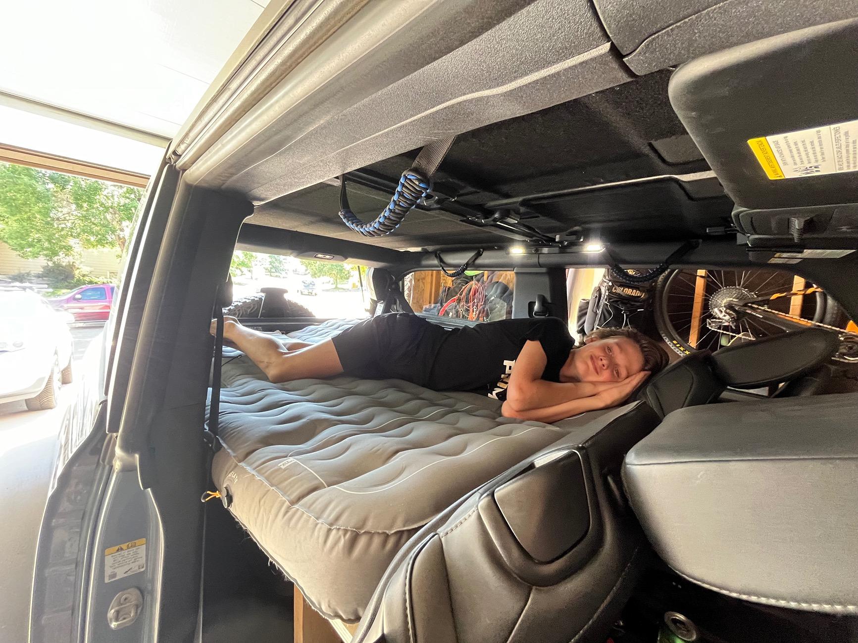 Ford Bronco Bed platform build for Car Camping in a 2-Door IMG_8717