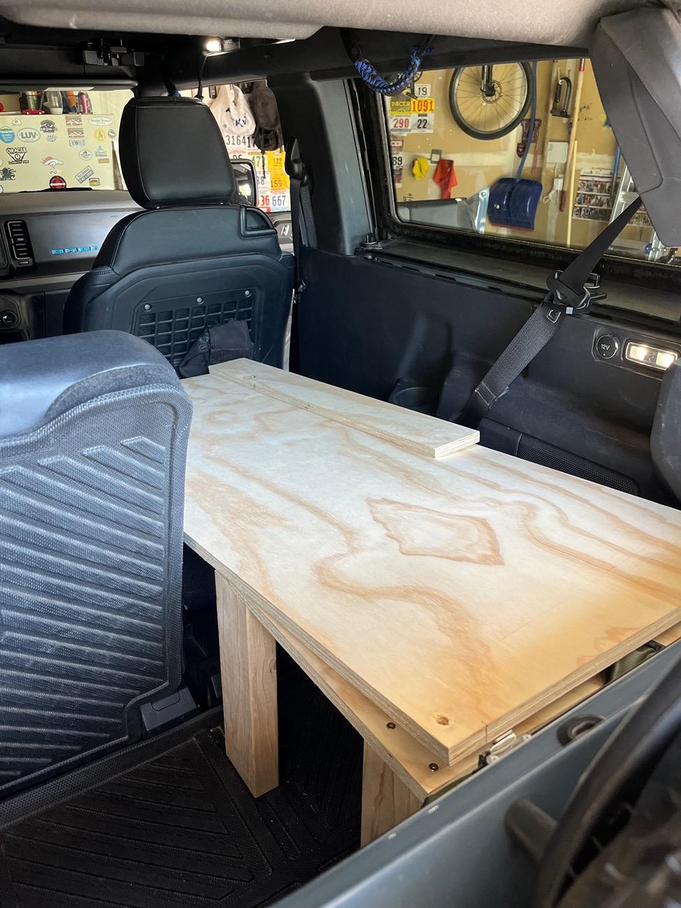 Ford Bronco Bed platform build for Car Camping in a 2-Door IMG_8713
