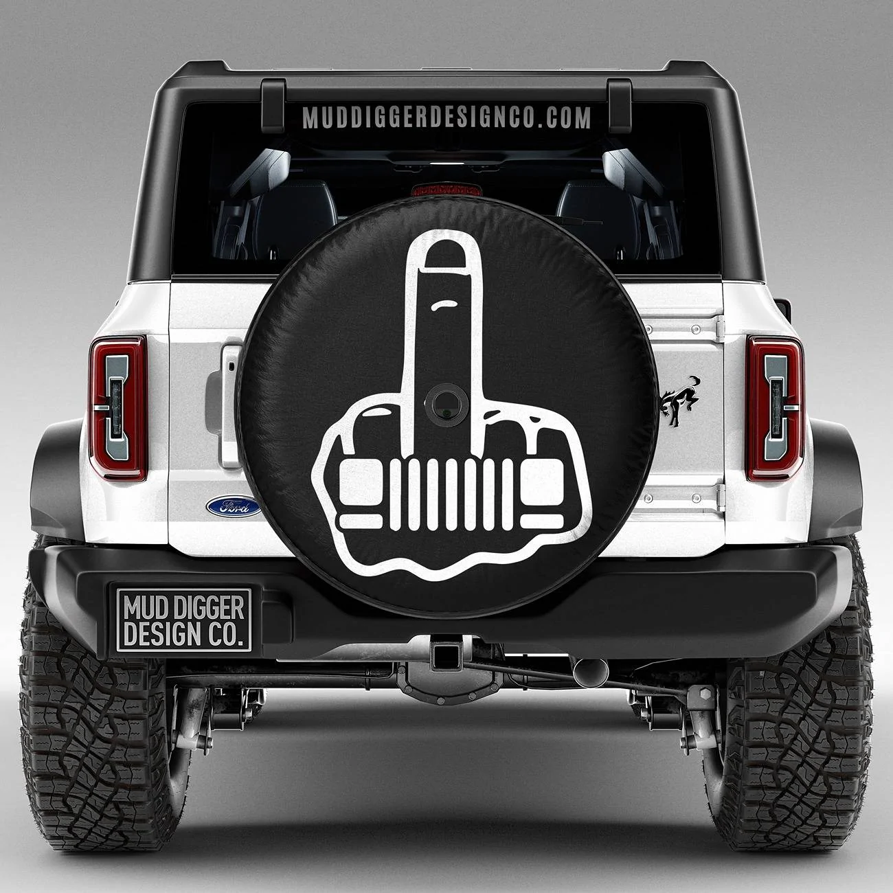 Ford Bronco Changing grille letters? Custom Tire Cover. Mud Digger Design Co
