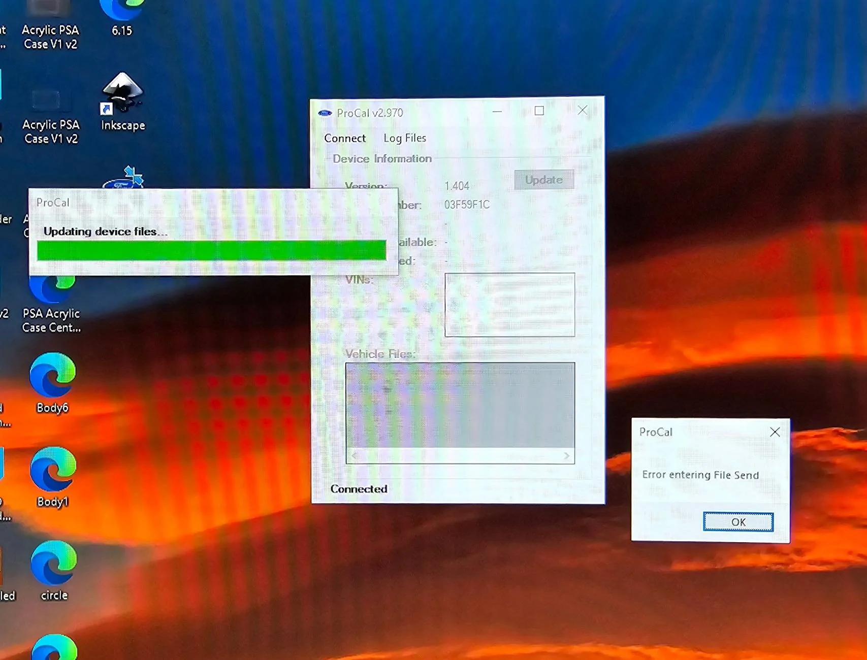 Ford Bronco Procal issue connecting to computer 20240911_175637