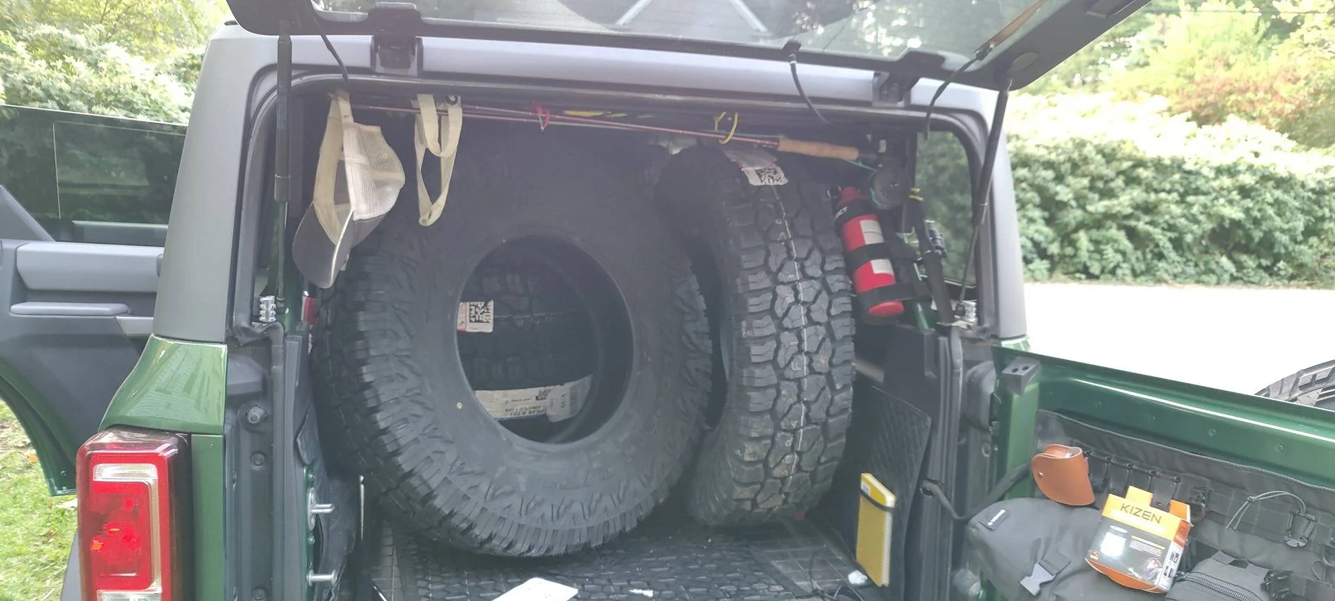 Ford Bronco Will five 35" fit in the back? IMG20240911180920