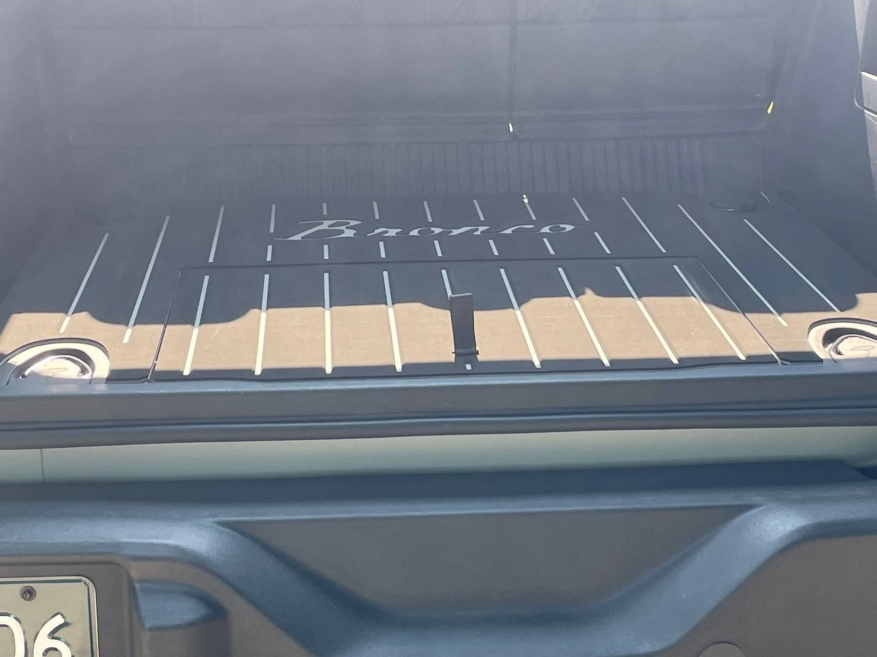 Ford Bronco Coolest custom cargo mat floor installed IMG_6739