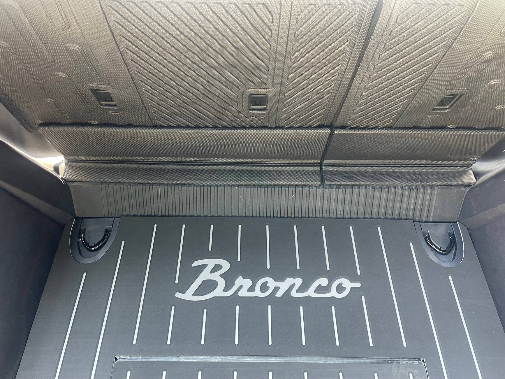 Ford Bronco Coolest custom cargo mat floor installed IMG_6735