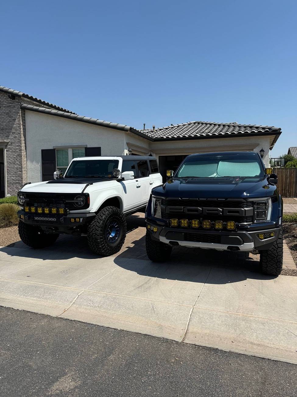Ford Bronco Arizona tire recommendations to replace factory squatch goodyears brother.and.Sister