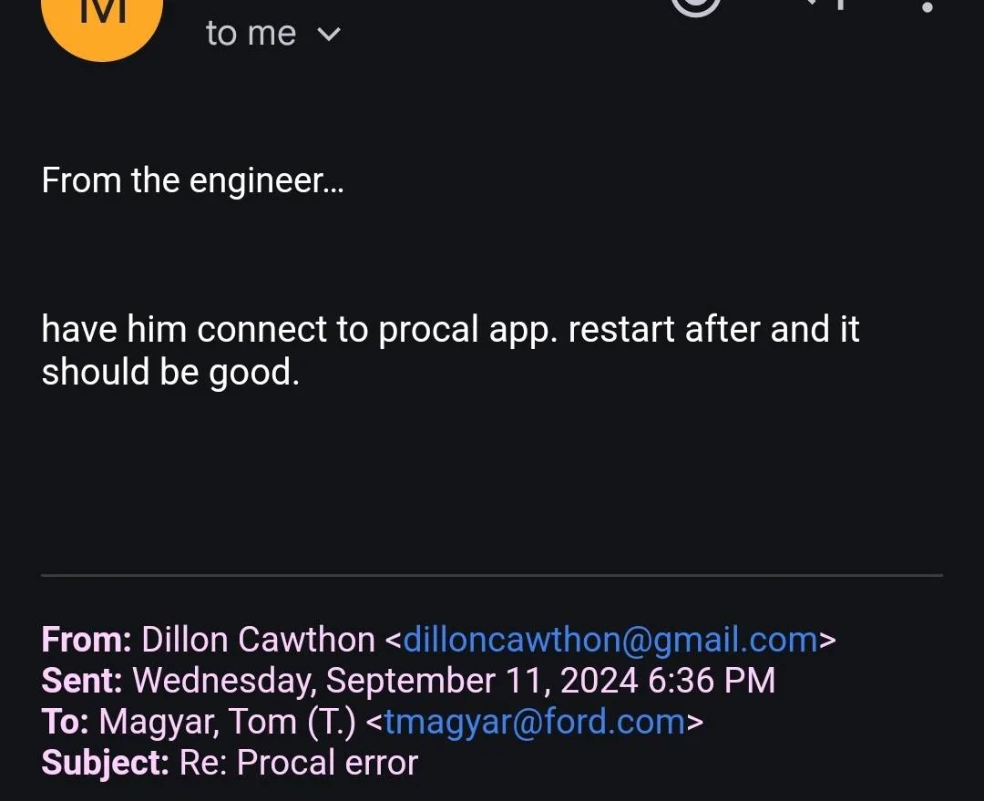 Ford Bronco Procal issue connecting to computer Screenshot_20240912_161247_Gmail